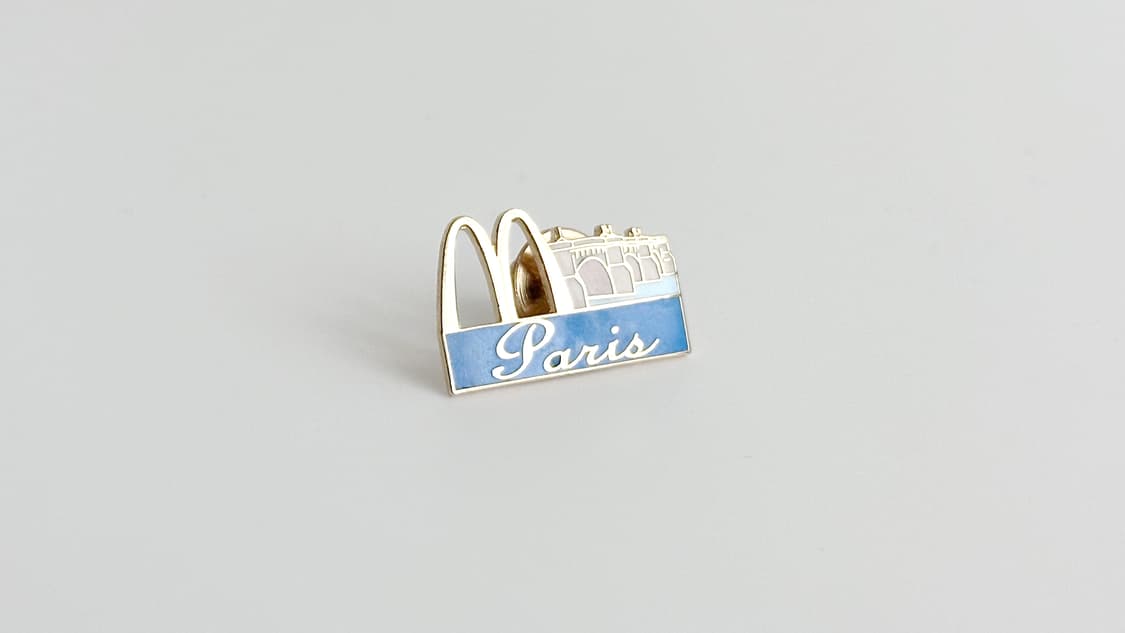 맥도날드 빈티지 크루 핀뱃지 라펠핀 ‘Paris’ 상품이미지4