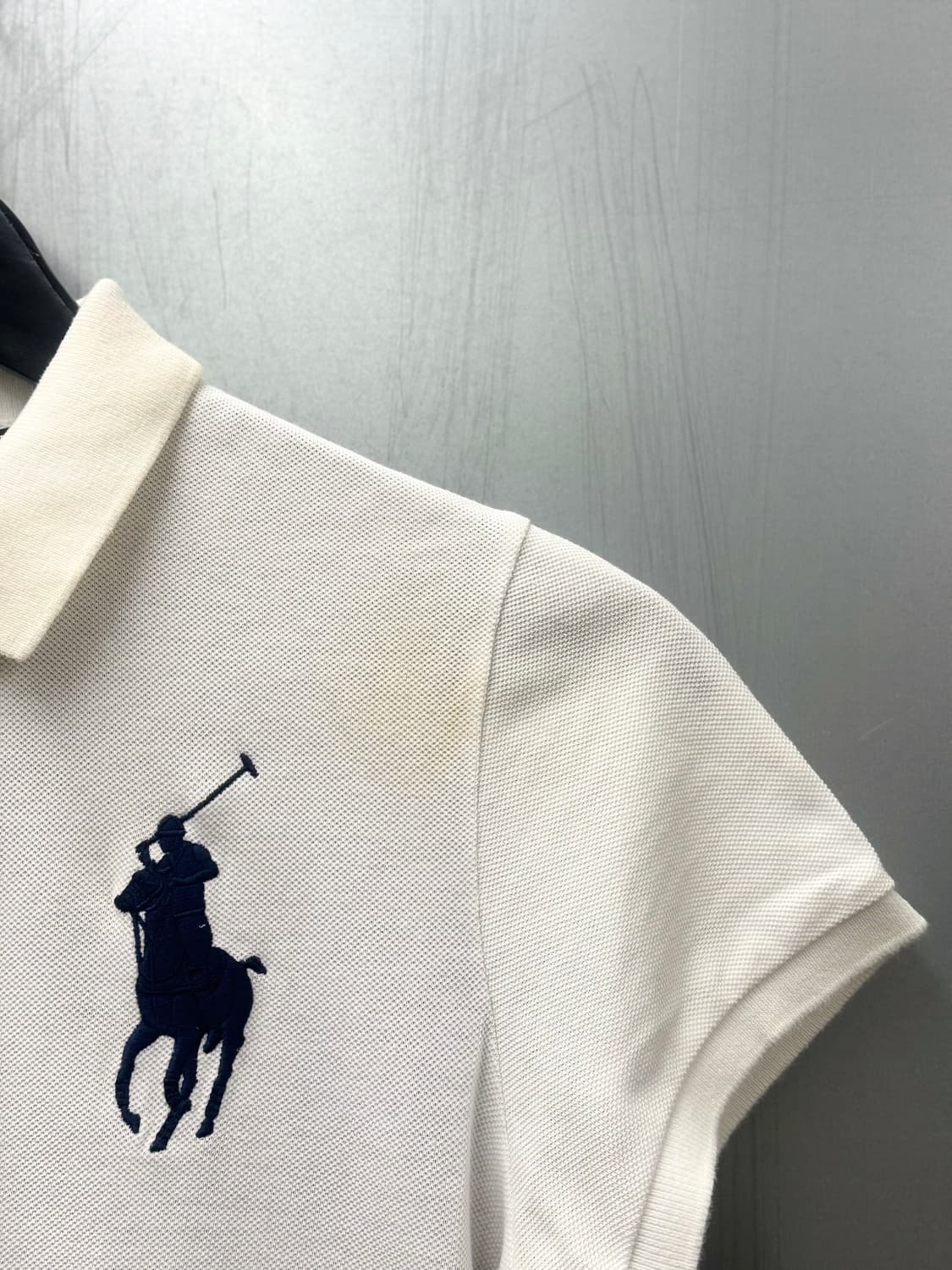 Polo sports 빅포니 크레스트 패치 화이트 컬러 반소매 카라티 상품이미지6