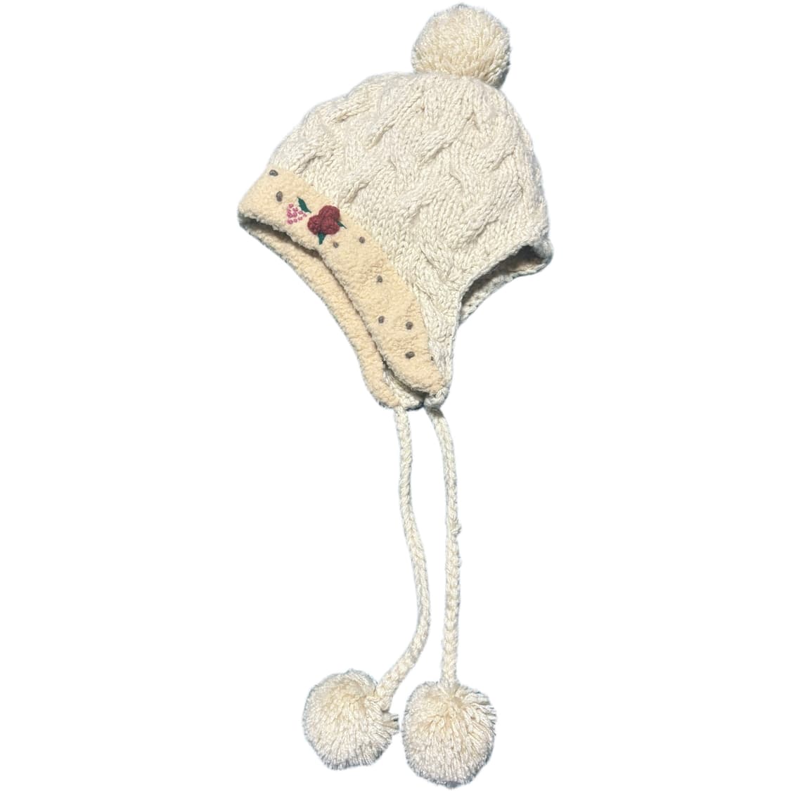아이보리 퐁퐁이 털모자 상품이미지4