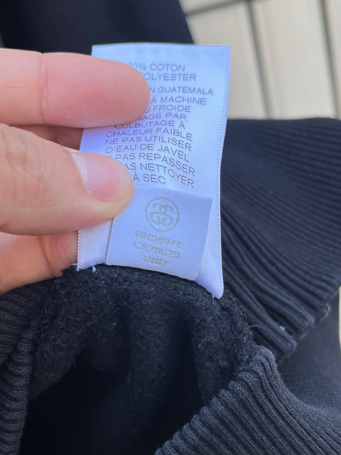 [L]스투시 빅로고 베이직 후드집업 블랙 상품이미지10