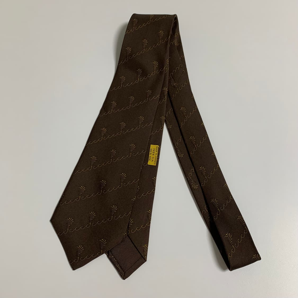 에르메스(HERMES) 기하학적패턴 명품 프랑스100실크 정장넥타이 A+ 상품이미지8