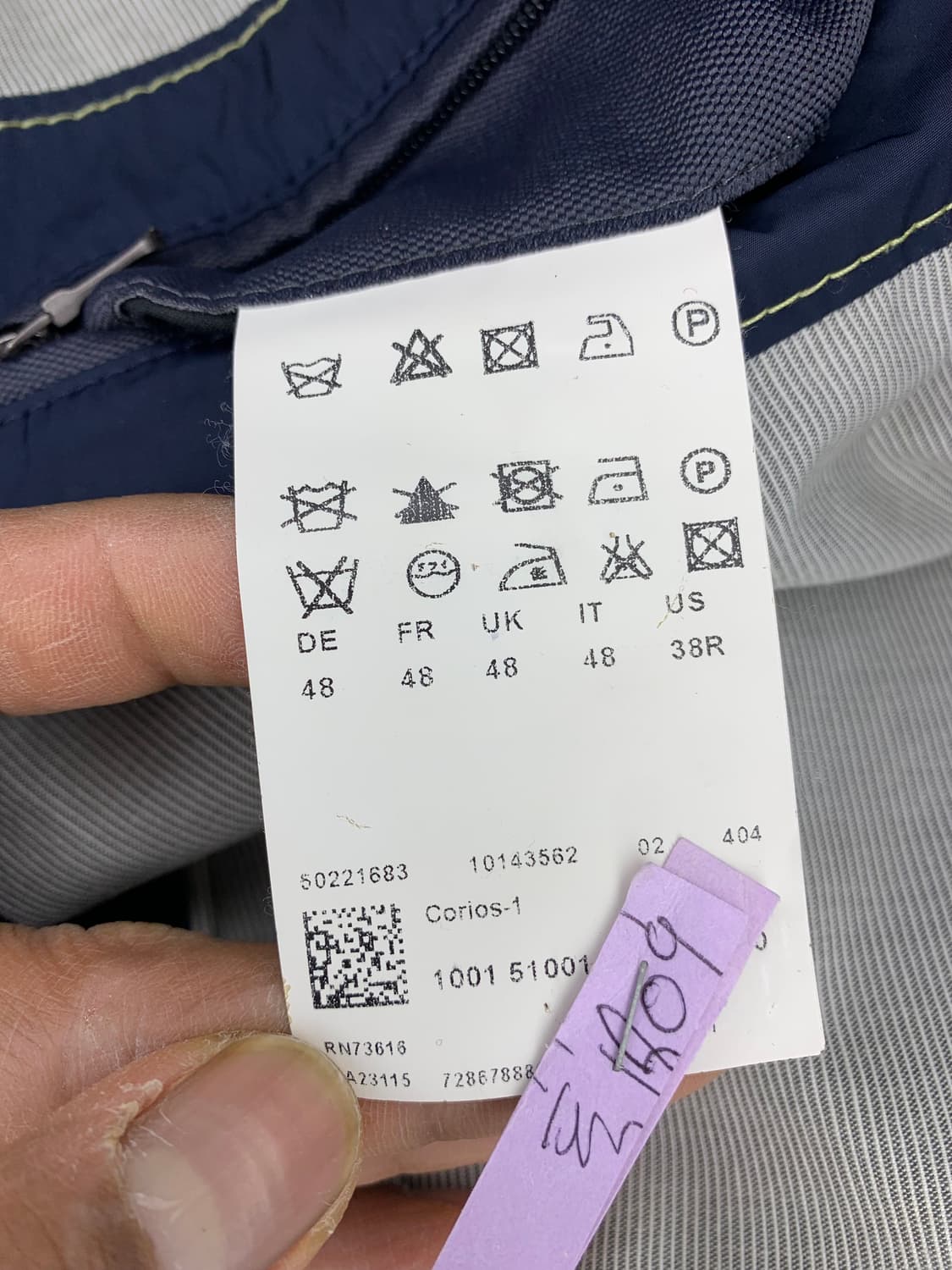 HUGO BOSS 남성 네이비  트렌치 코트 (48) 상품이미지7