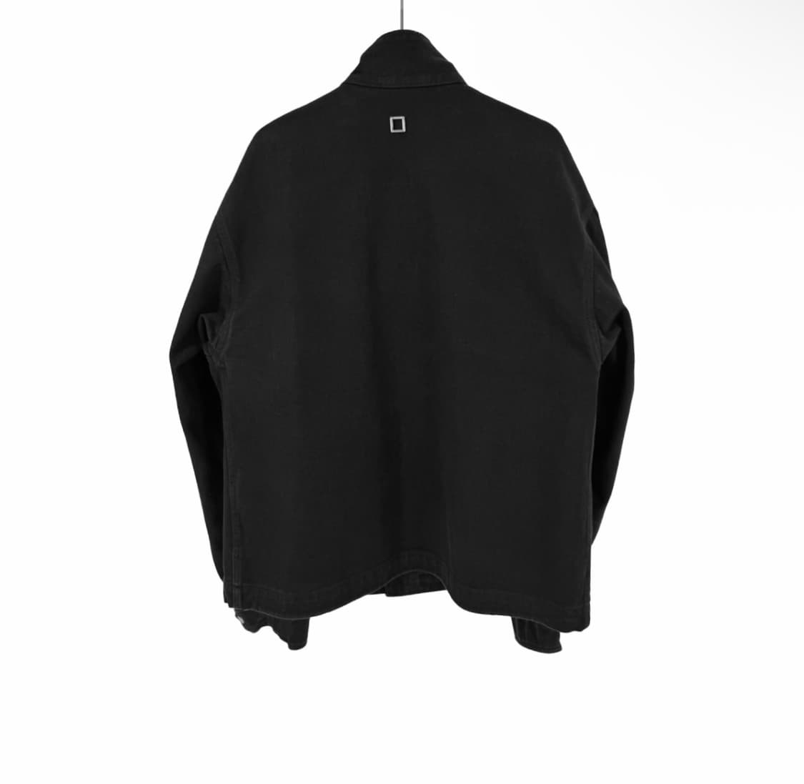 [48] 우영미 남성 22fw 하이넥 데님 봄버 점퍼 자켓 블랙 상품이미지3