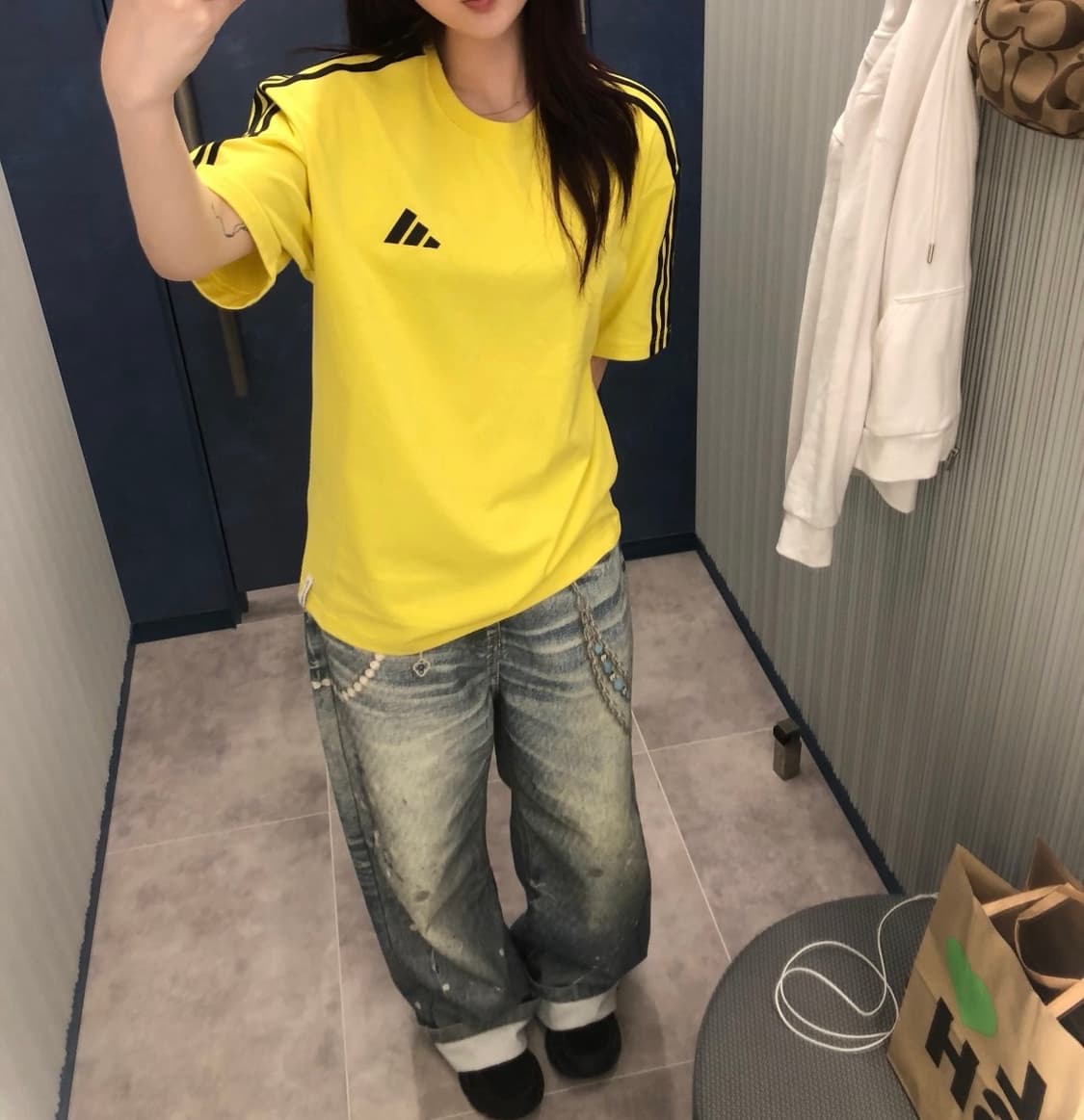 아디다스 에센셜 쓰리스트라이프 티 상품이미지3