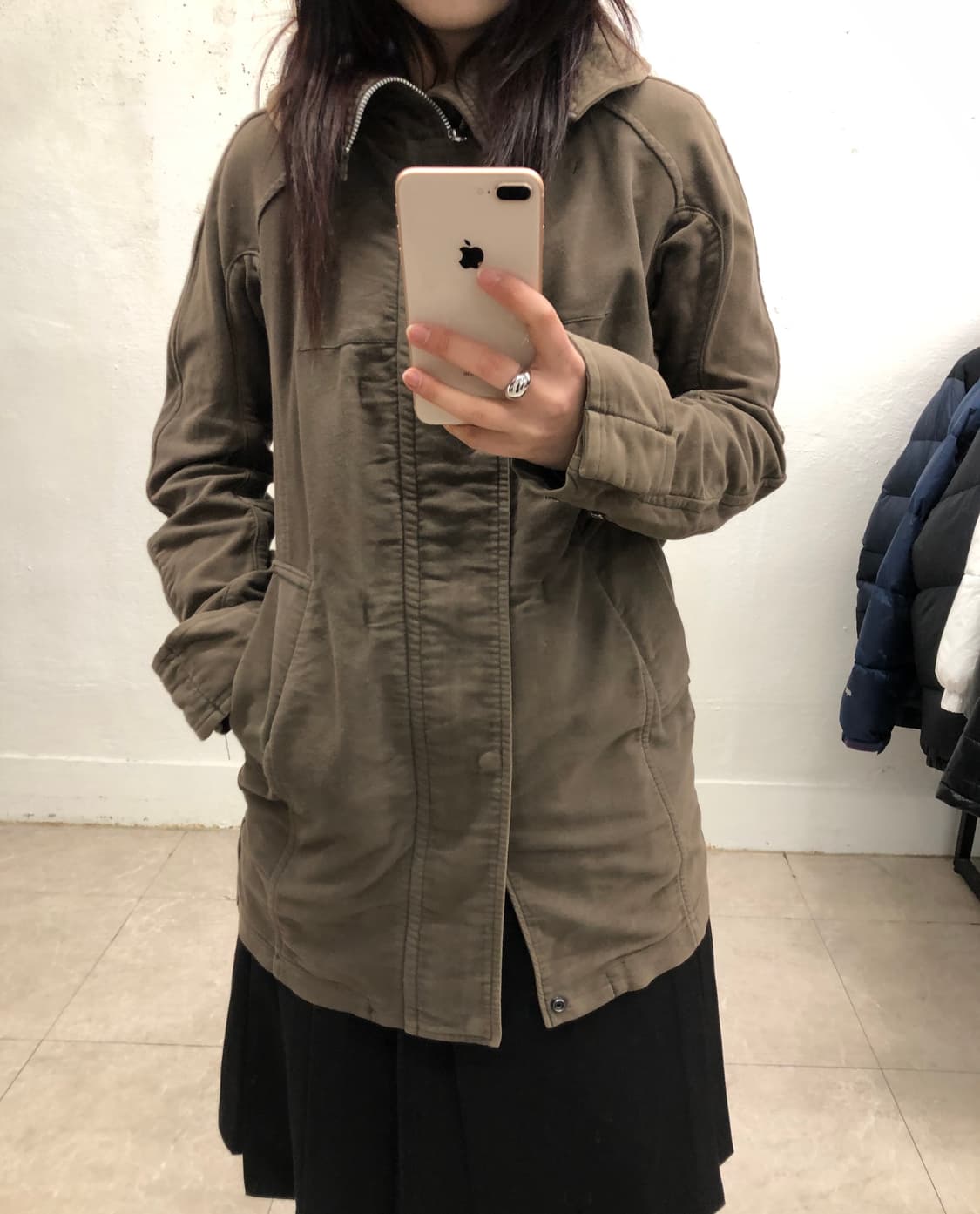 주카 브라운 야상 상품이미지1