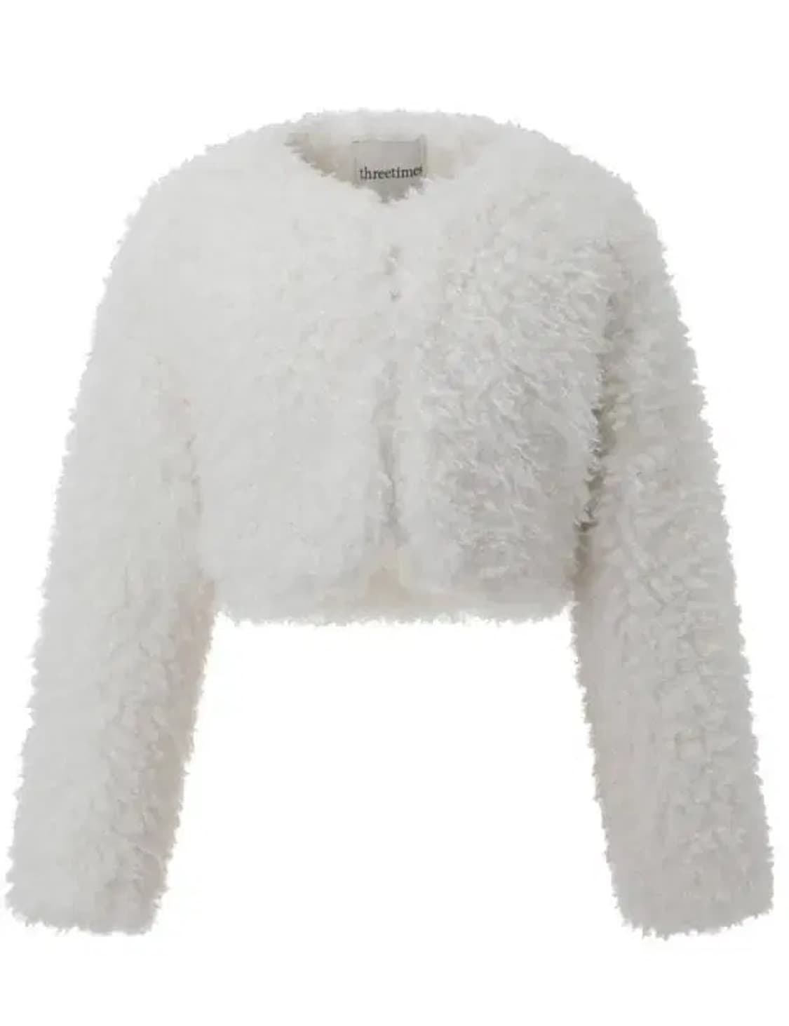 쓰리타임즈 플러피 크롭 자켓 상품이미지1