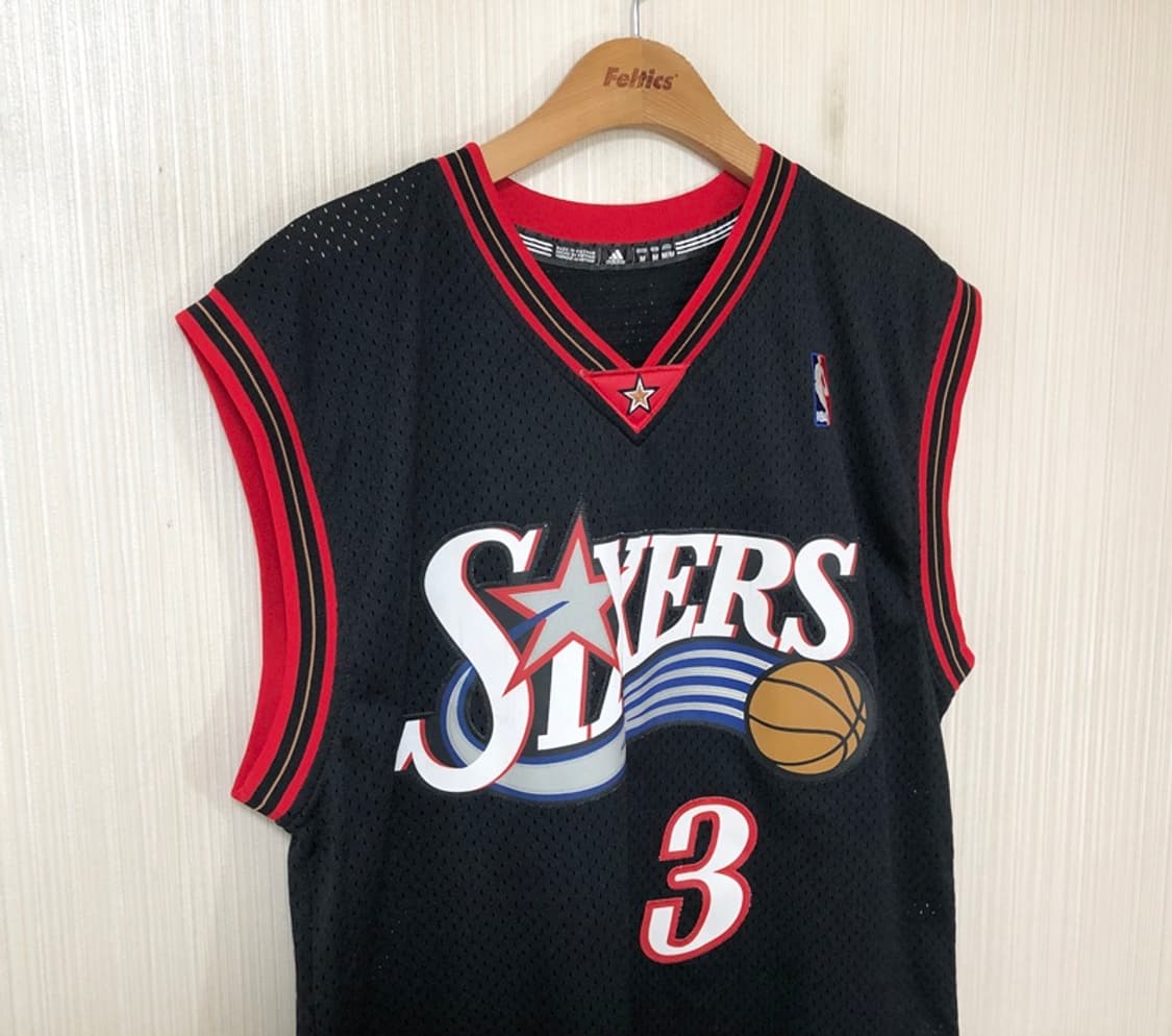 NBA 아디다스 HWC 필라델피아 세븐티식서스져지 M #3 아이버슨 상품이미지5
