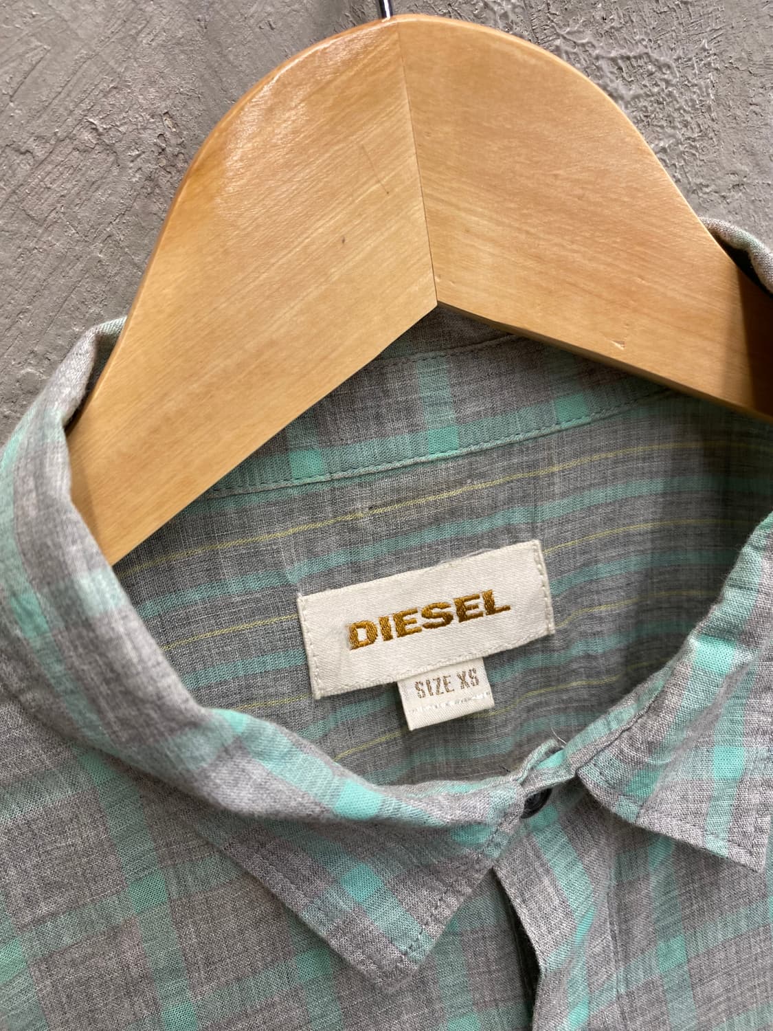 [XS] DIESEL 디젤 체크 코튼 원피스 셔츠 상품이미지9