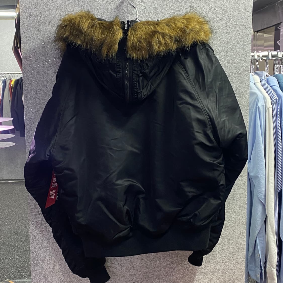 알파인더스트리 N-2B 블랙 점퍼  B3010 상품이미지3