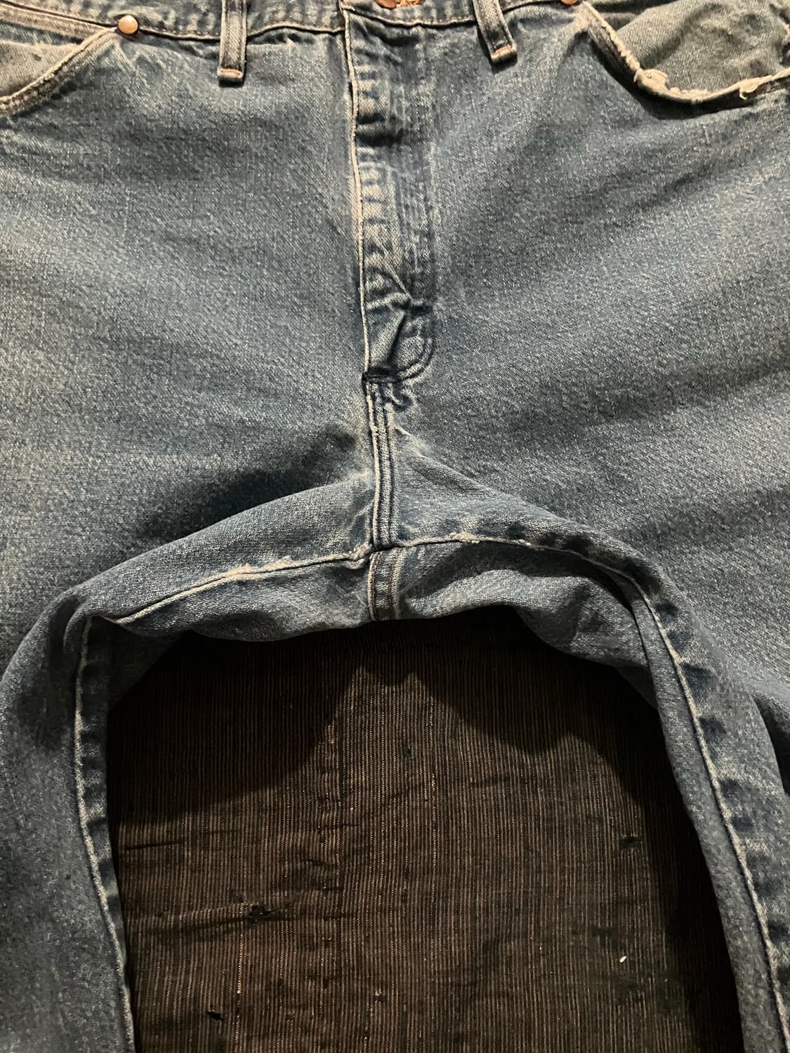 🇺🇸 80s USA 빈티지 랭글러 13MWZ 카우보이컷 데님 팬츠 상품이미지6