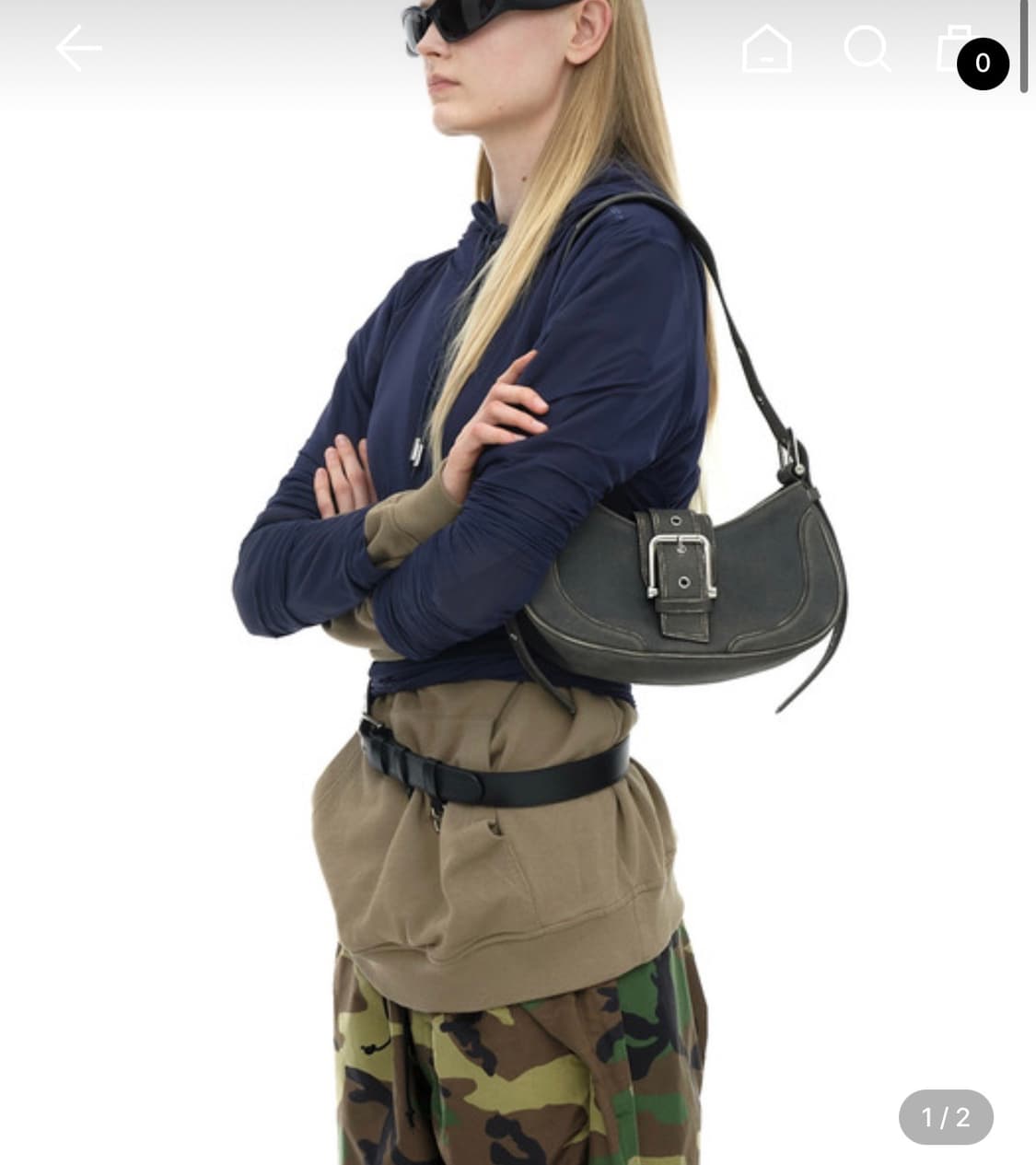 오소이 HOBO BROCLE BAG (vIntage brown) 상품이미지3