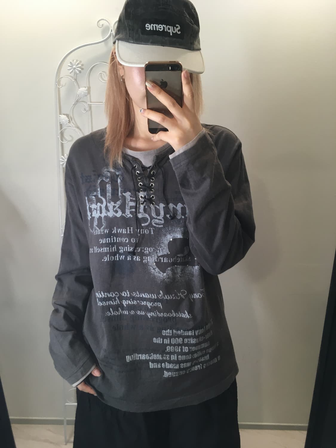 jpn vintage 펑크 레터링 프린팅 티셔츠 상품이미지1