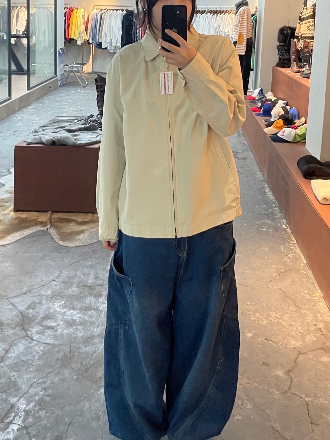 입생로랑 리버시블 베이지 봄버 자켓 H656 상품이미지1