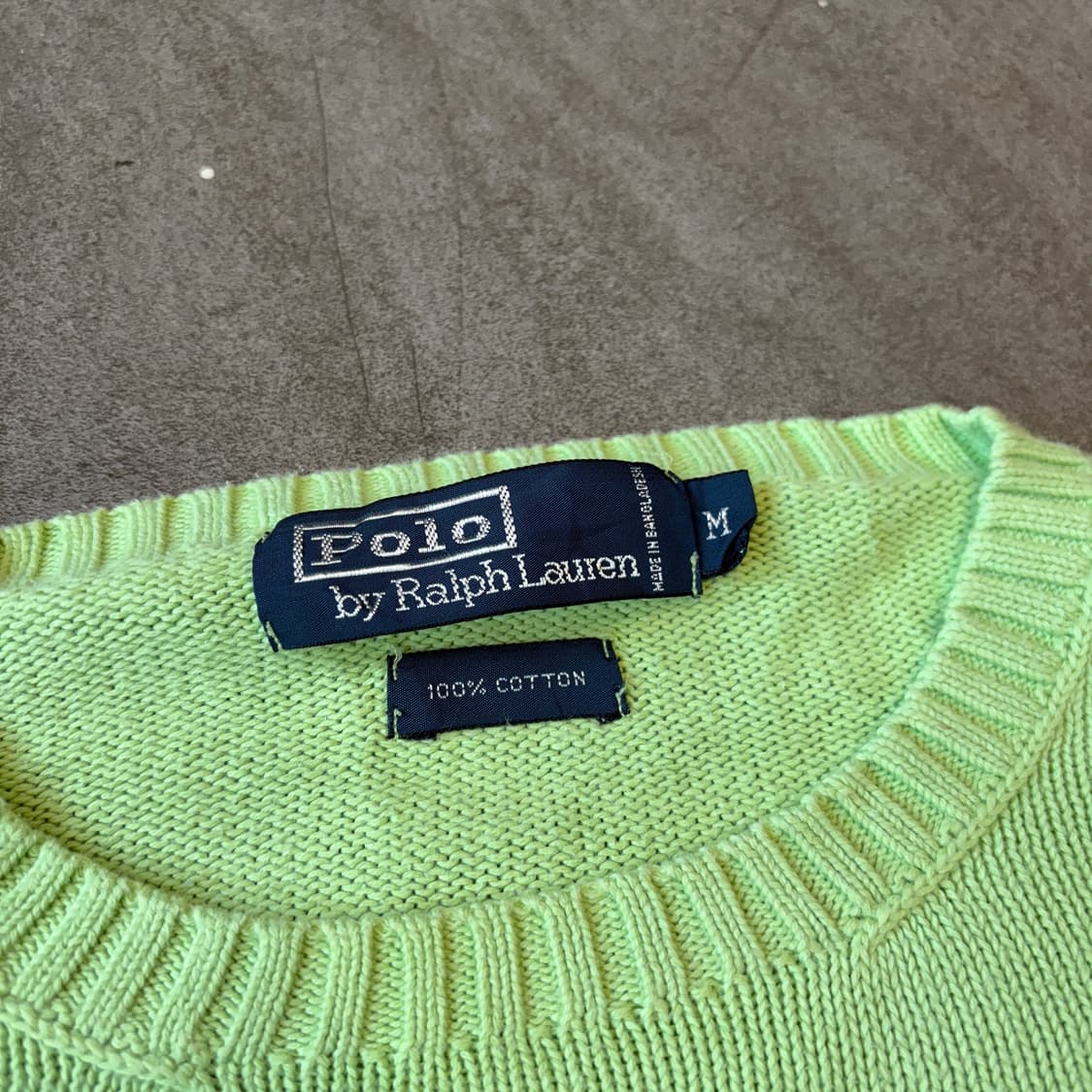 폴로 정품 에메랄드 코튼 니트  상품이미지5