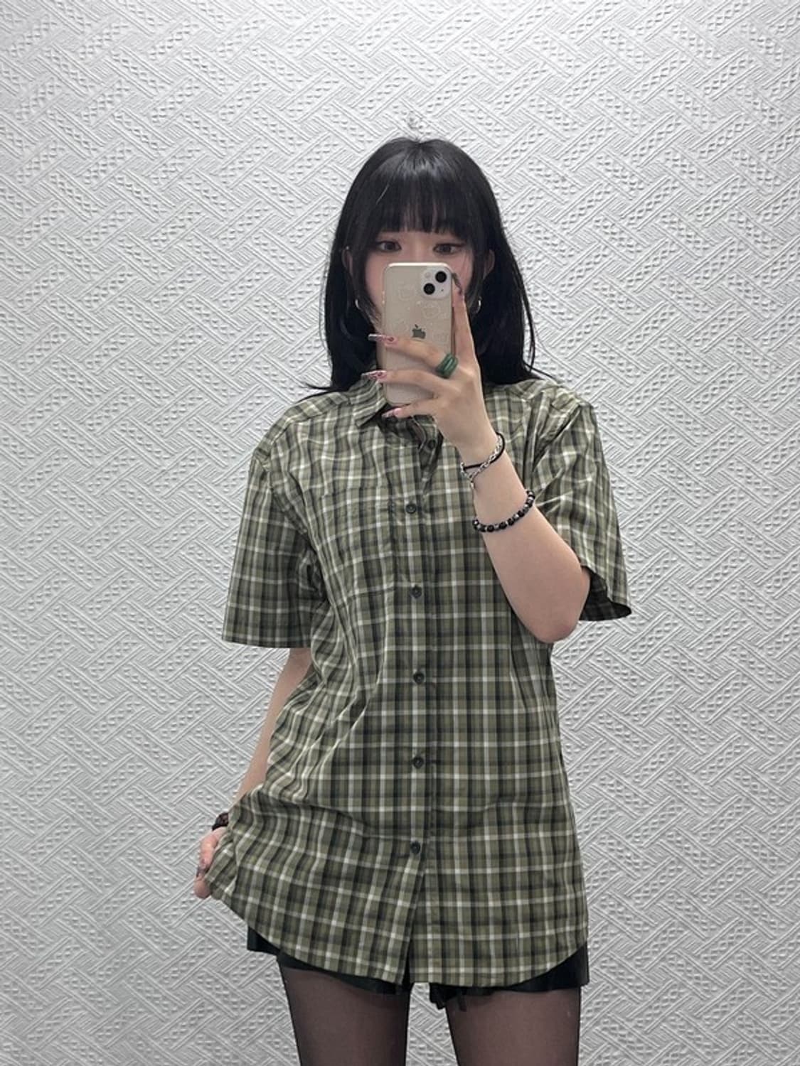 아크테릭스 빈티지 컨트리 레트로 타탄체크 셔츠 M C11904 상품이미지1