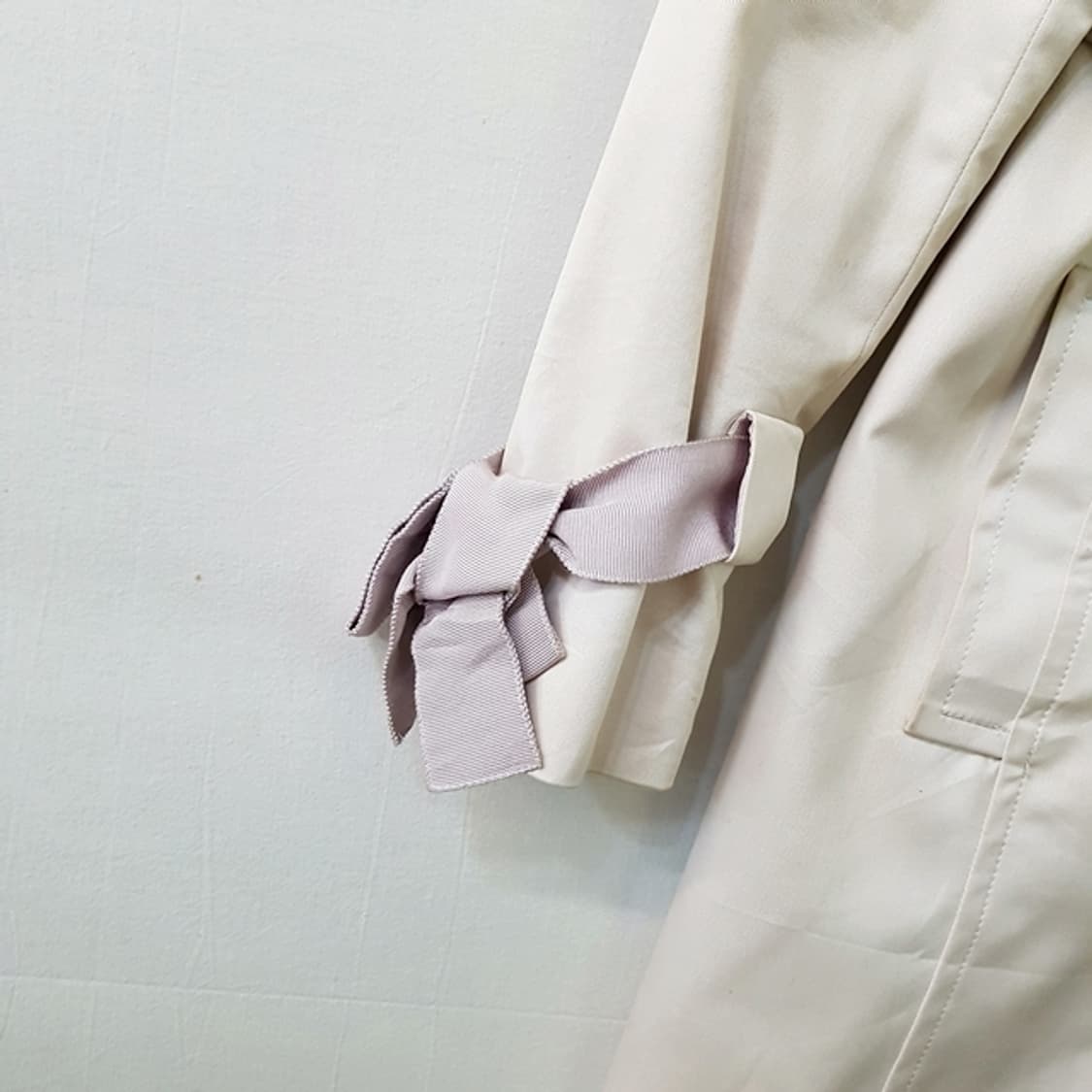 Jesus Diamante 지저스 디아망떼 트렌치 코트 연핑크 상품이미지4