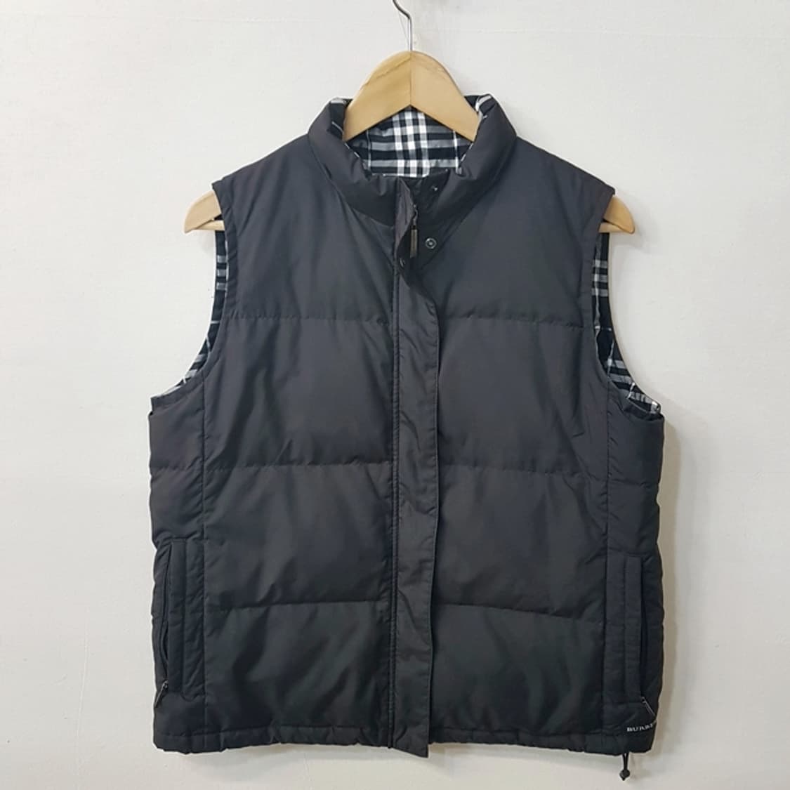 BURBERRY GOLF 버버리 골프 다운 패딩 조끼 블랙 상품이미지1