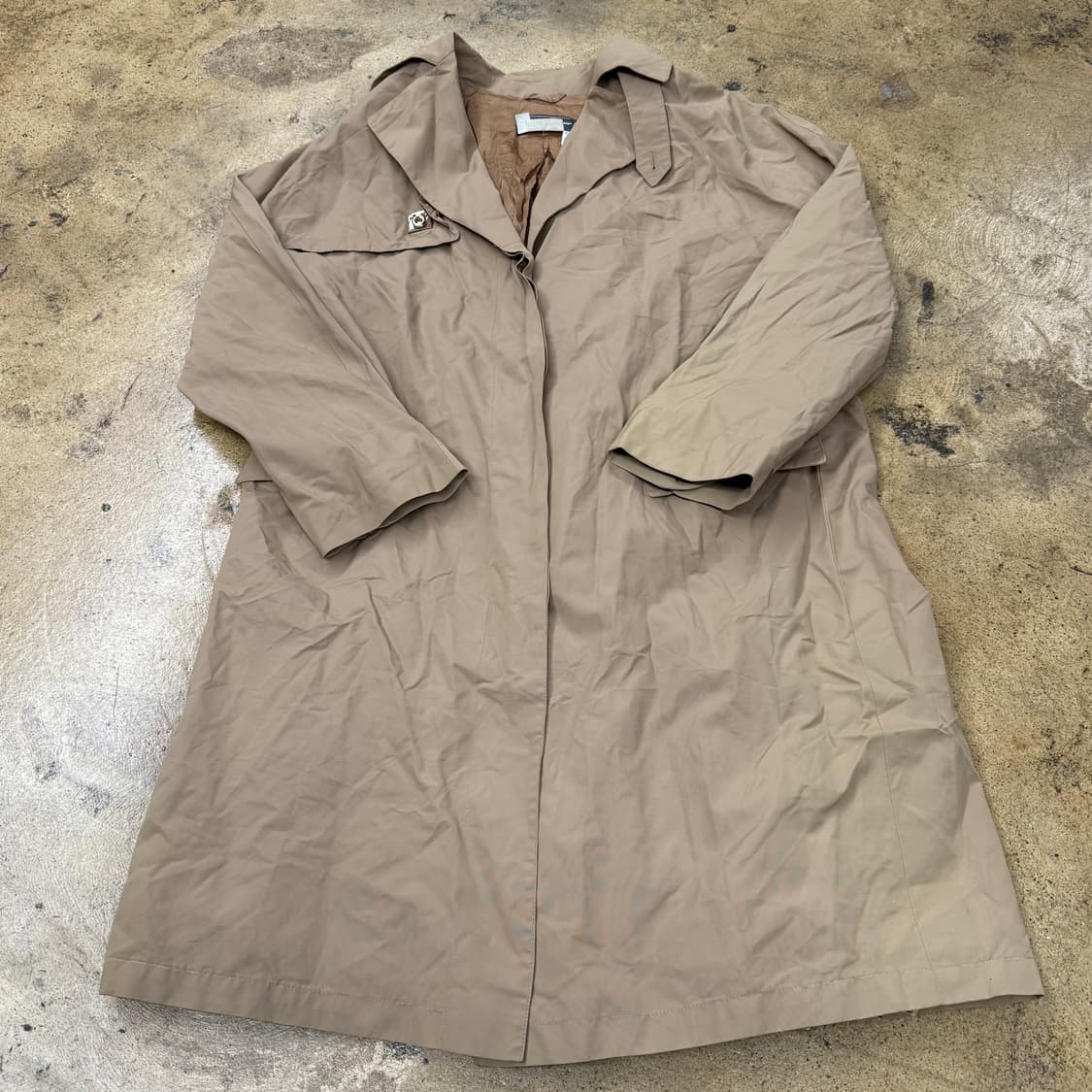 [정품] 페레가모 베이지색 트렌치 코트 b19 상품이미지2