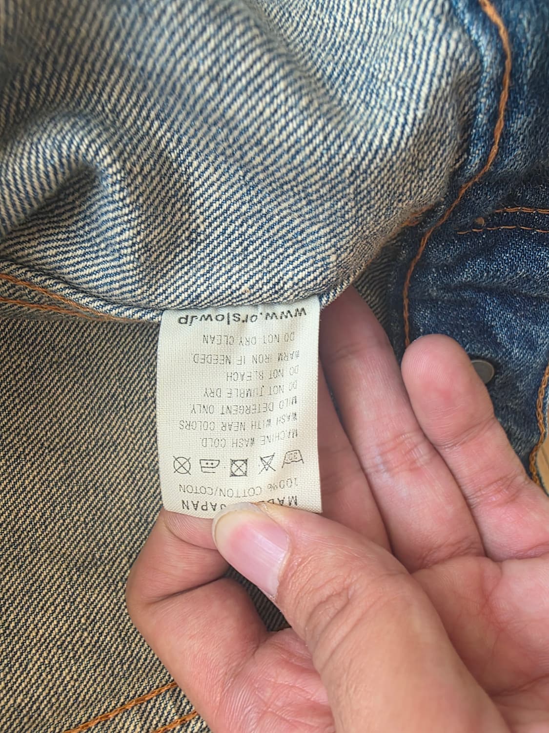 오어슬로우 3세대 워싱 데님자켓 M 사이즈 상품이미지3