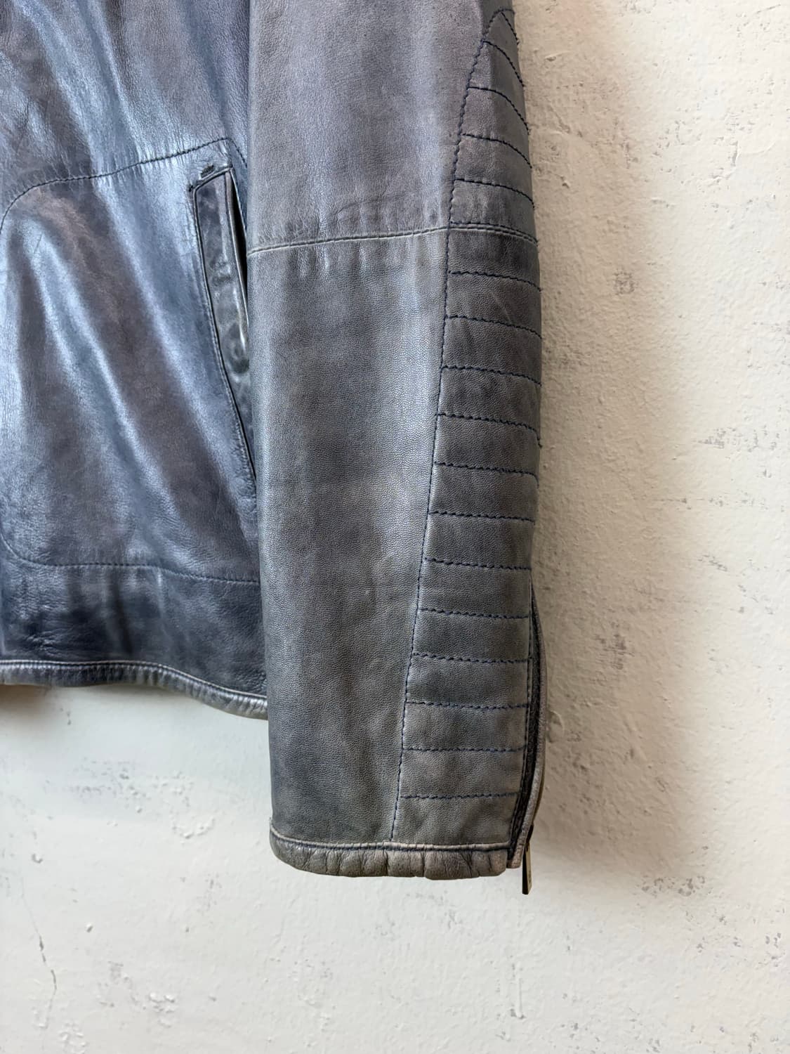 마시모두띠 빈티지 레더 자켓 상품이미지4