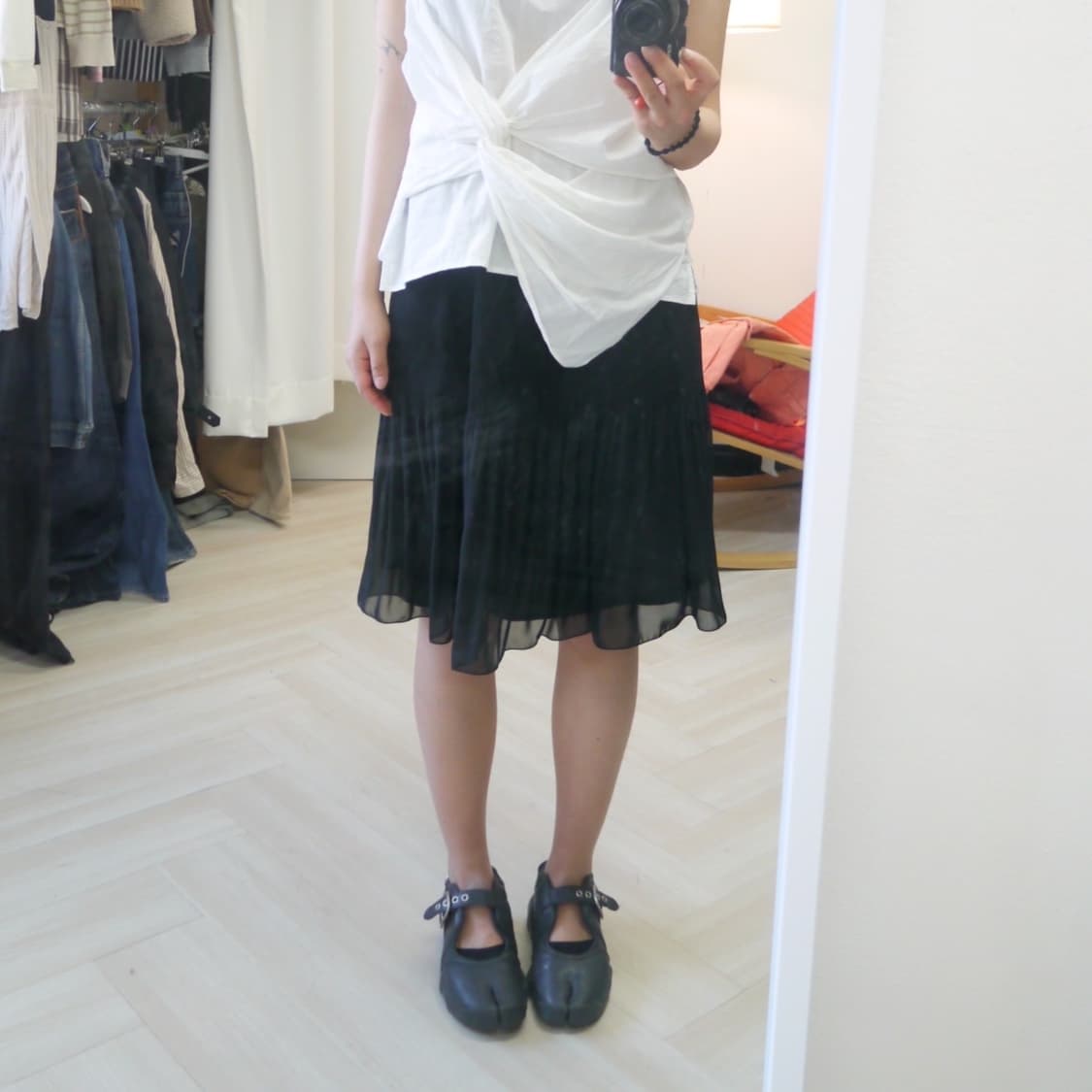 pleats midi skirt - 상품이미지5