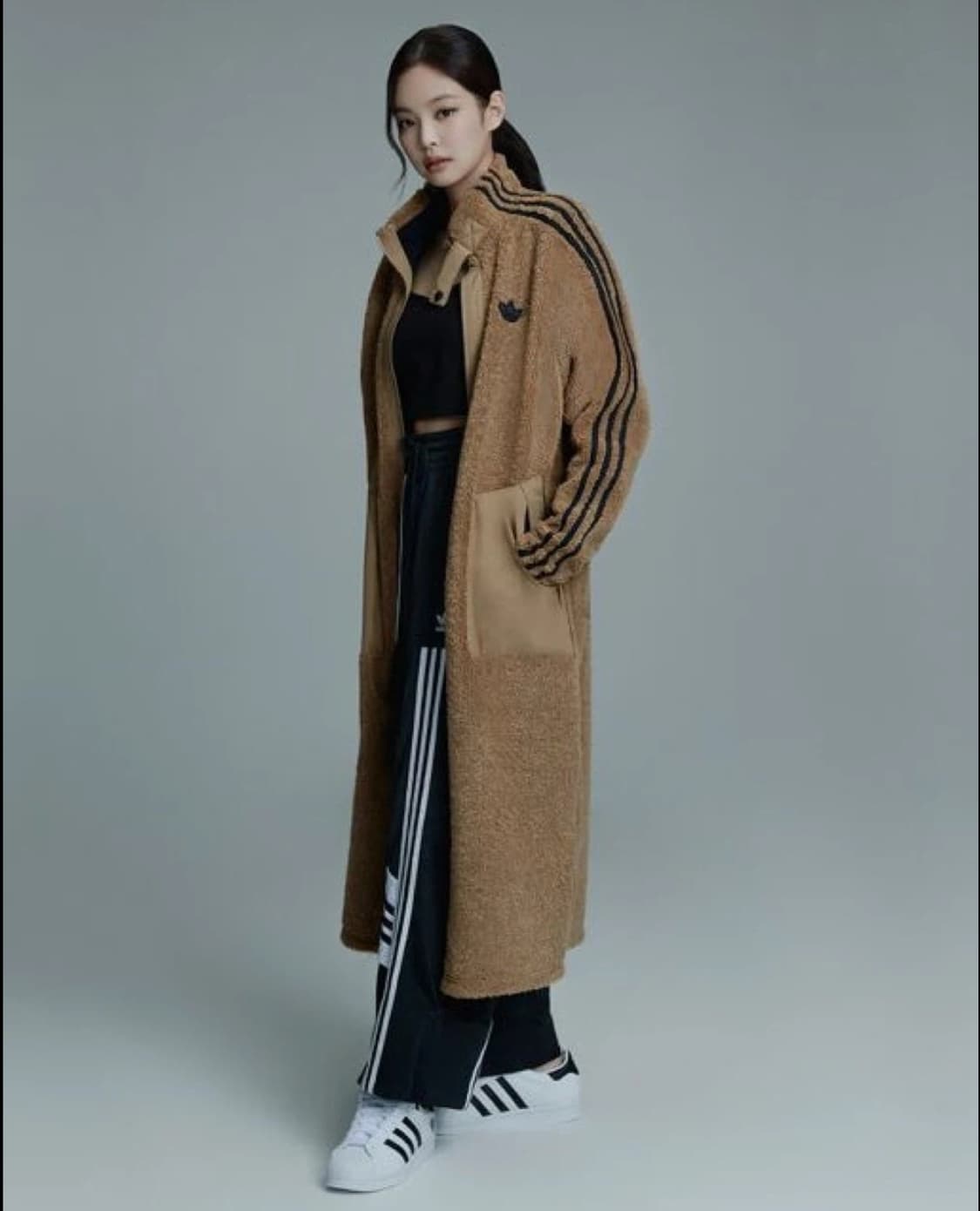 아디다스 제니 리버시블 롱 후리스 상품이미지1