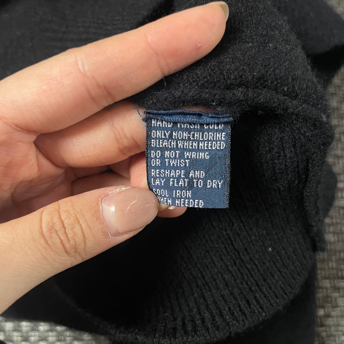 폴로랄프로렌 블루포니 블랙 울100 카라 긴팔 니트 XL 상품이미지6