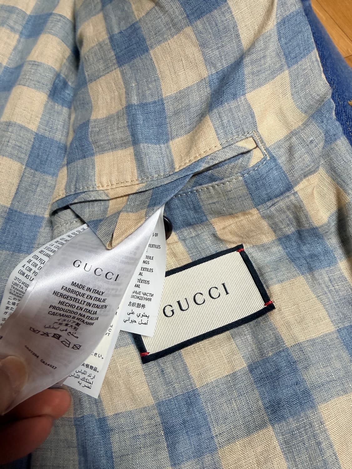 구찌 gucci 청자켓 데님 50사이즈 105~110 상품이미지3
