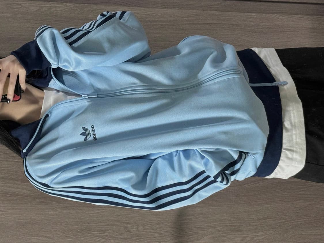 아디다스 BB 트랙탑 스카이블루 2XL 상품이미지3