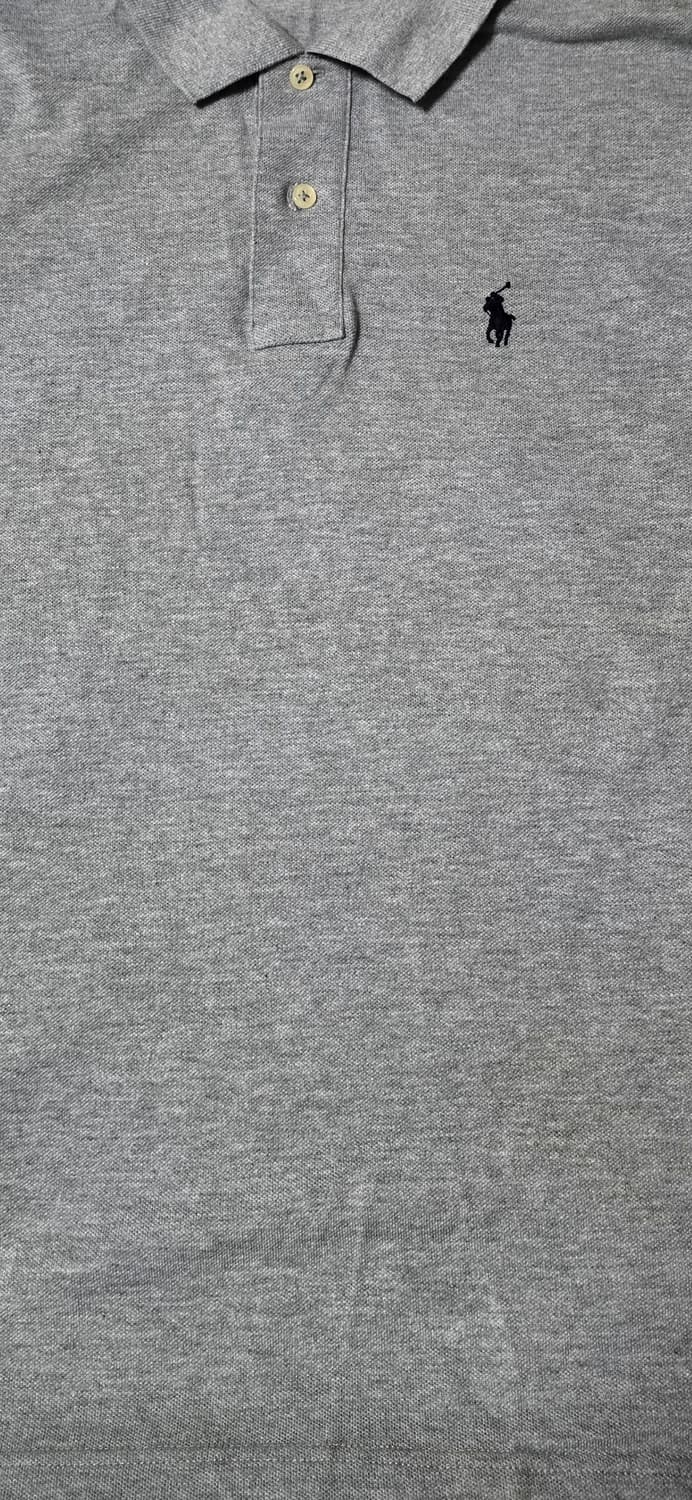 폴로 랄프로렌 회색 반팔 카라티 M 상품이미지5