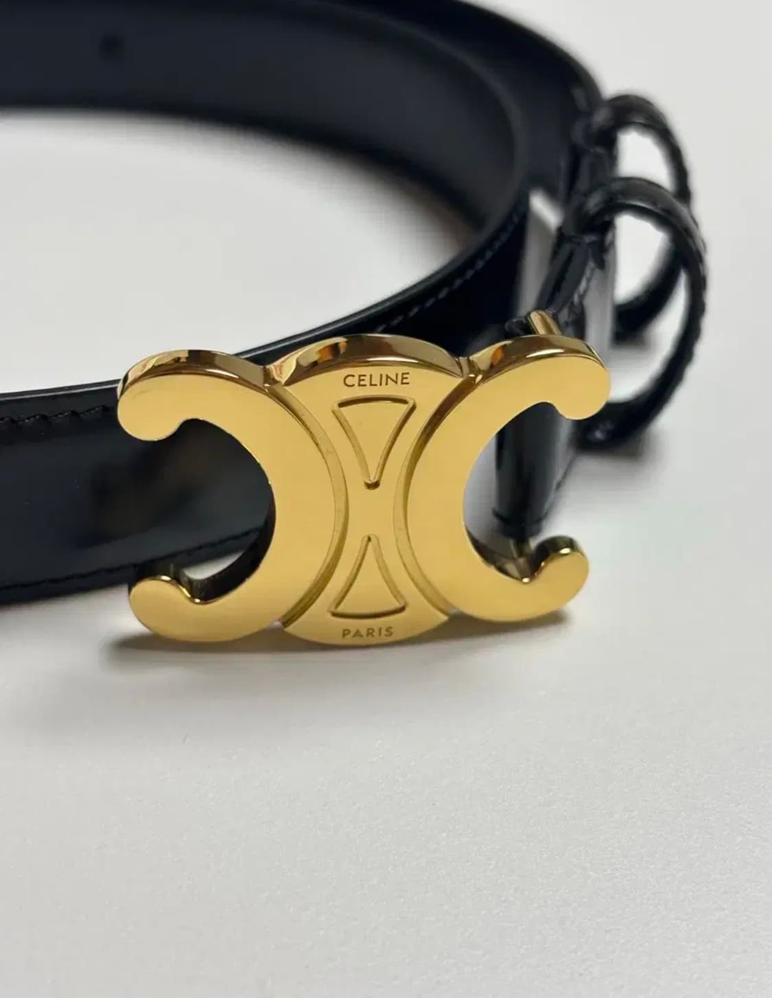 셀린느 트리옹프 벨트 S 블랙 75 상품이미지1