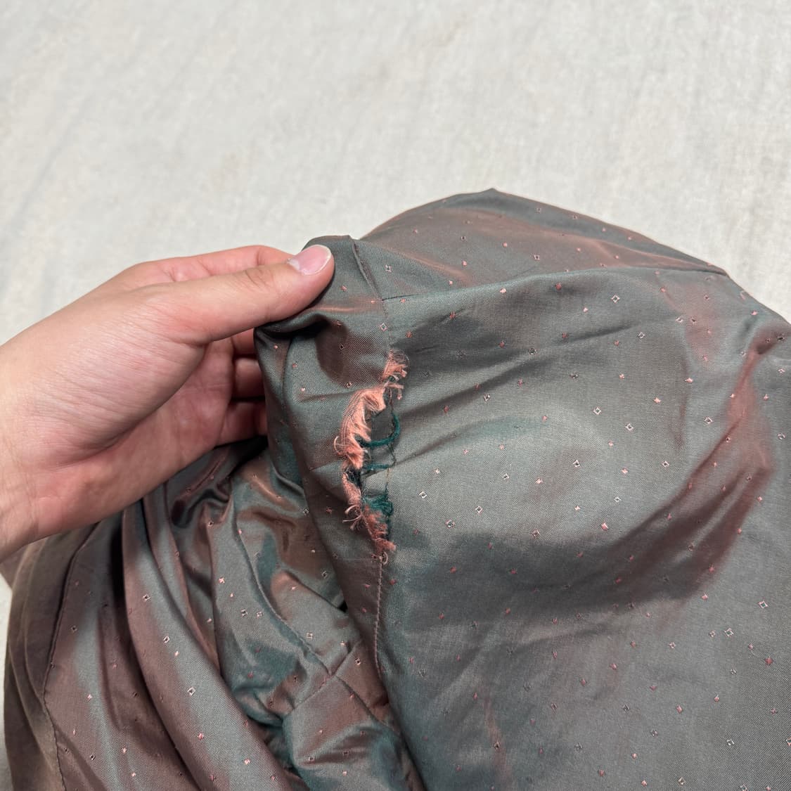 입생로랑 빈티지 브라운 패턴 봄버 블루종 105 상품이미지10