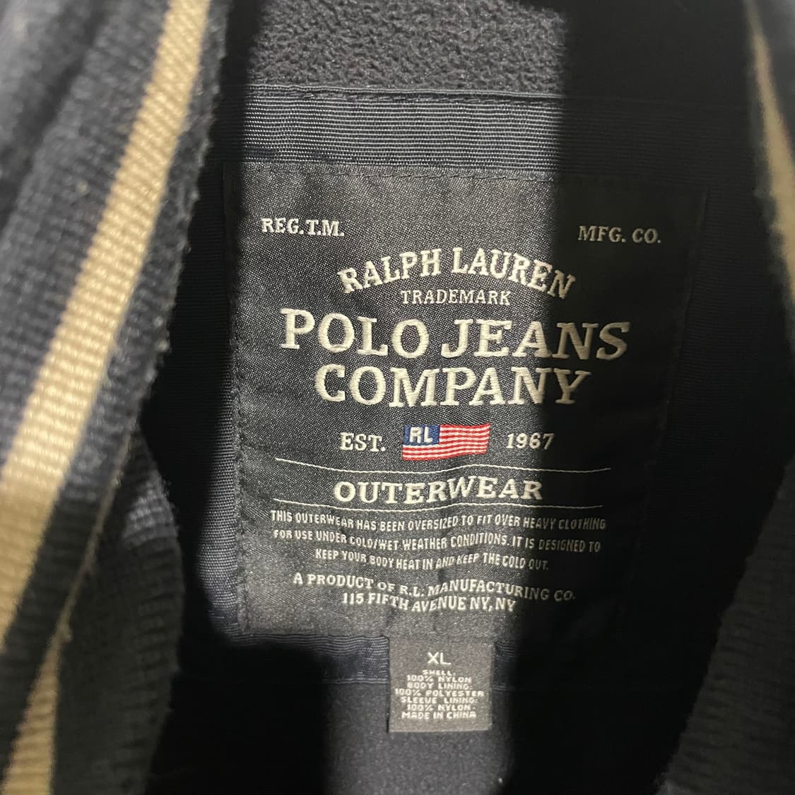 폴로랄프로렌 나일론 자켓 블랙 상품이미지4