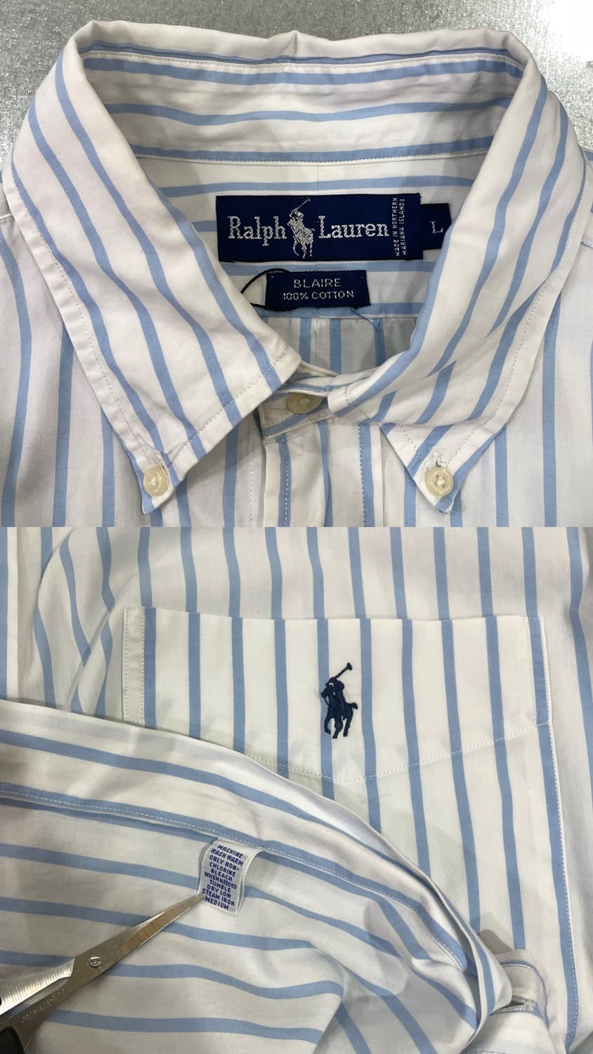 (L) POLO 폴로 랄프로렌 스트라이프 셔츠 블레이크 상품이미지10