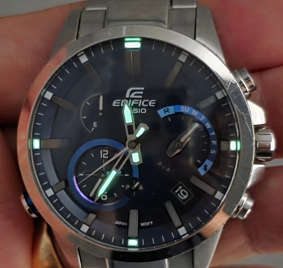 카시오 CASIO 에디피스 메탈시계 EQB-700D 블루투스 시계 상품이미지4