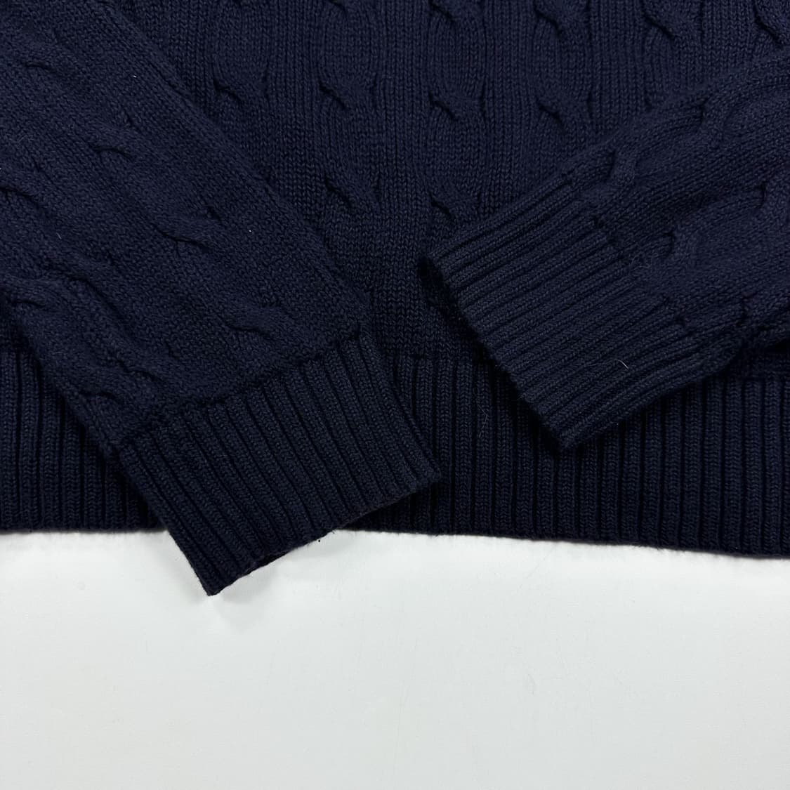 폴로 랄프로렌 클래식 케이블 니트 네이비 M 상품이미지4