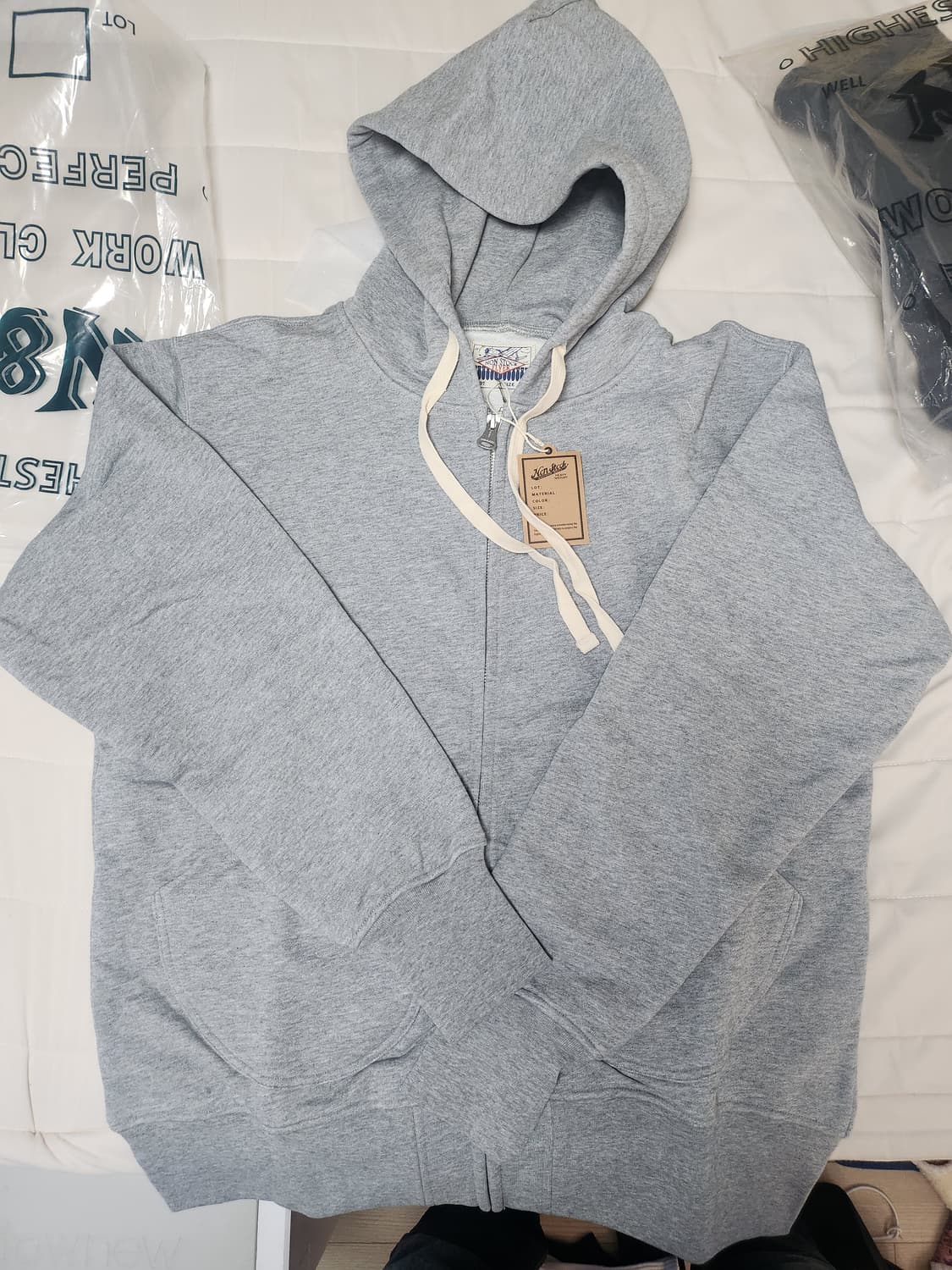 브론슨 (논스탁) 후드집업 그레이 새상품 상품이미지1