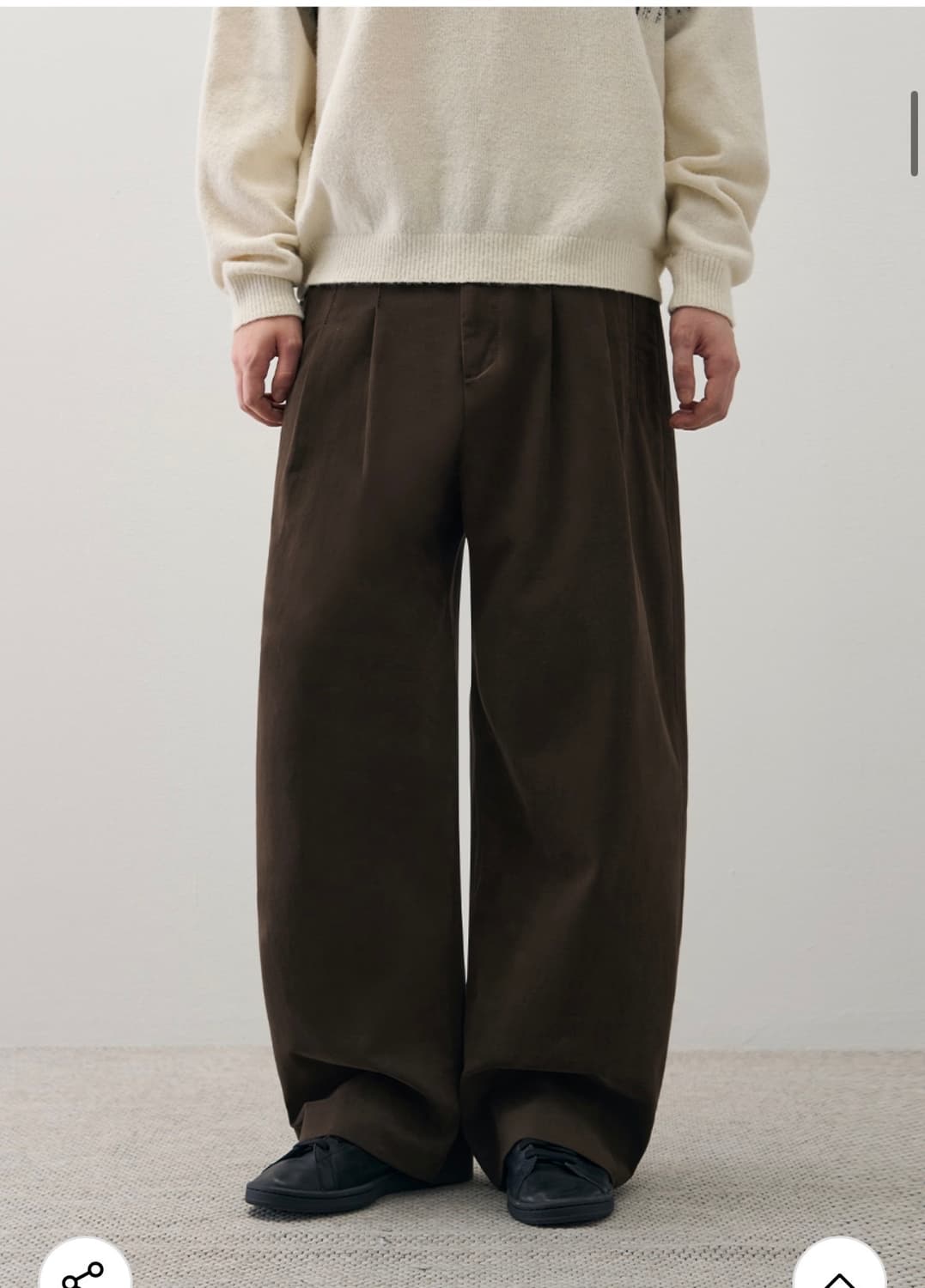 (L) 드로우핏 아크 세미 벌룬 치노 팬츠 [BROWN] 판매 상품이미지4
