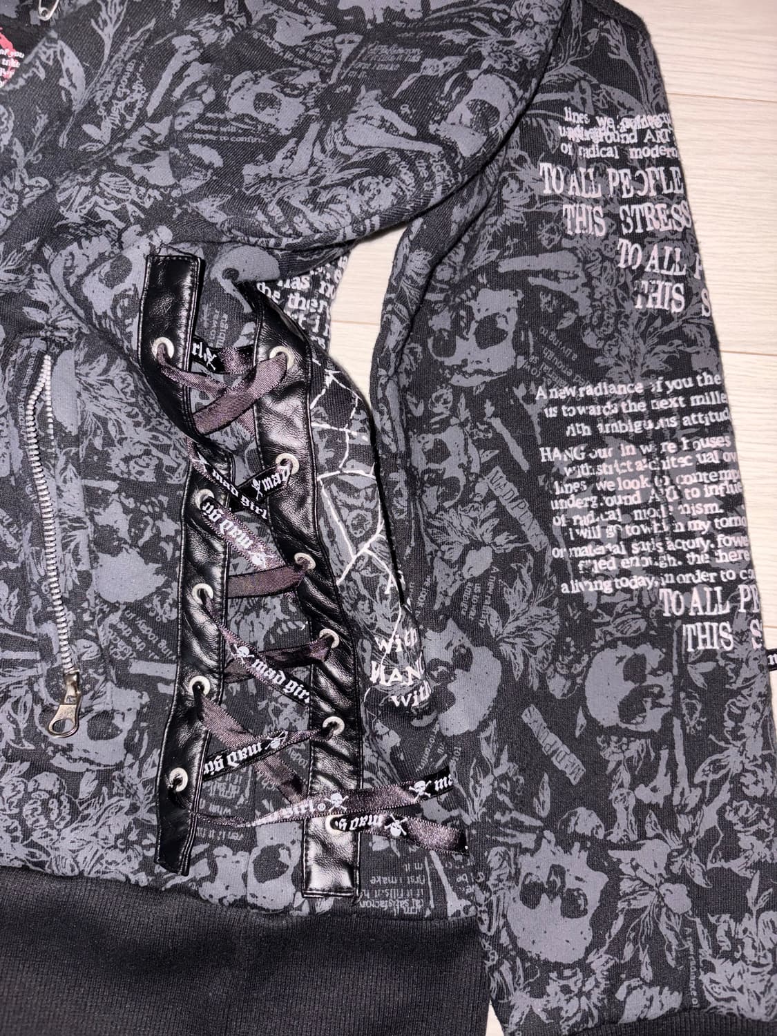 매드펑크 mad punks 우사미미 후드집업 상품이미지3