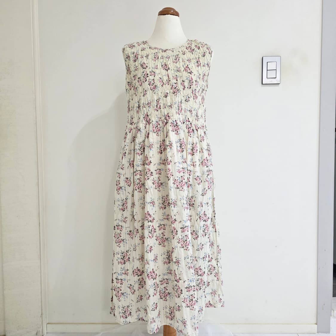 모리걸st 핀터깔 로즈 스모크 롱원피스 상품이미지2