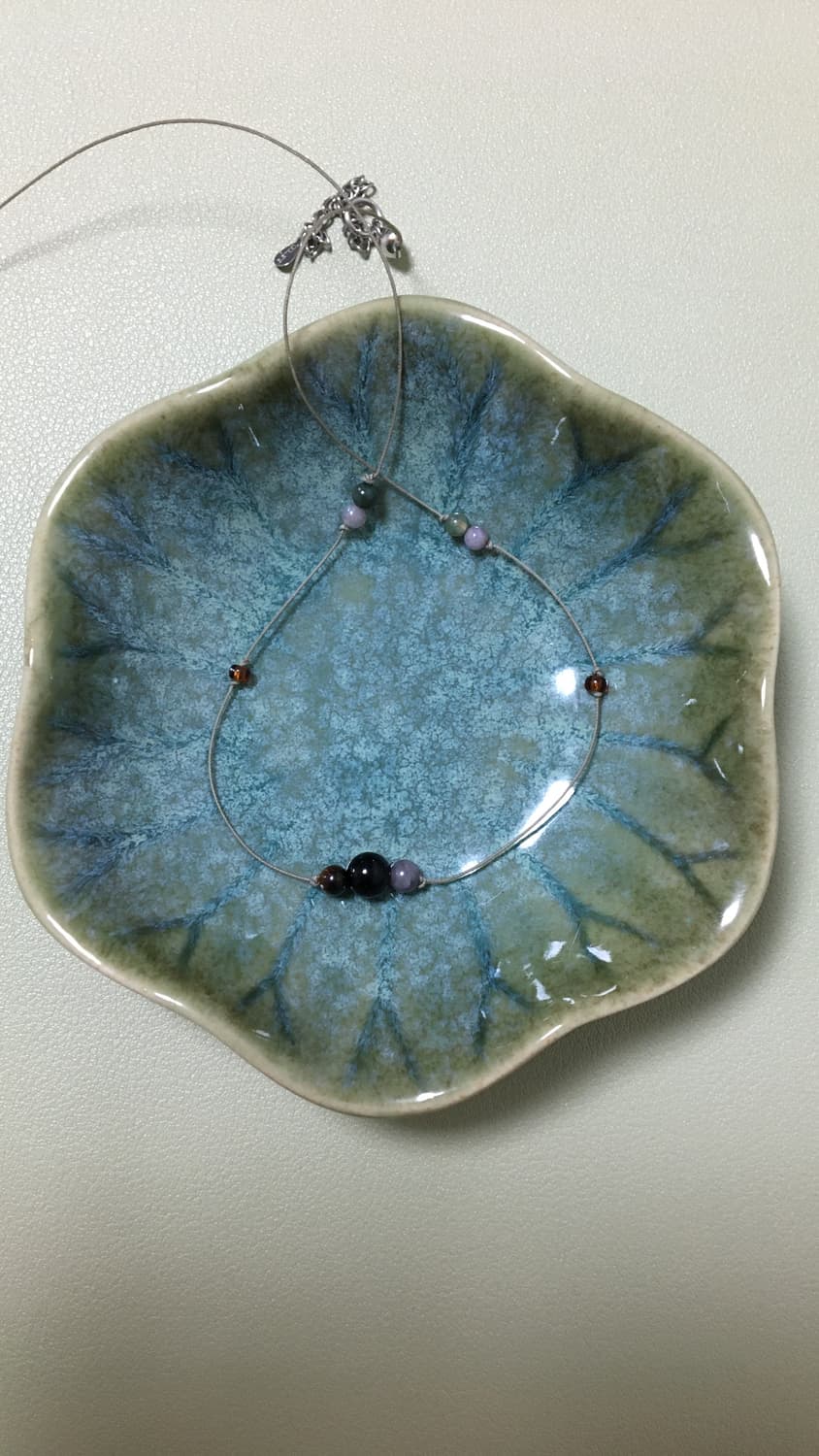 원석 비즈 끈목걸이 상품이미지2