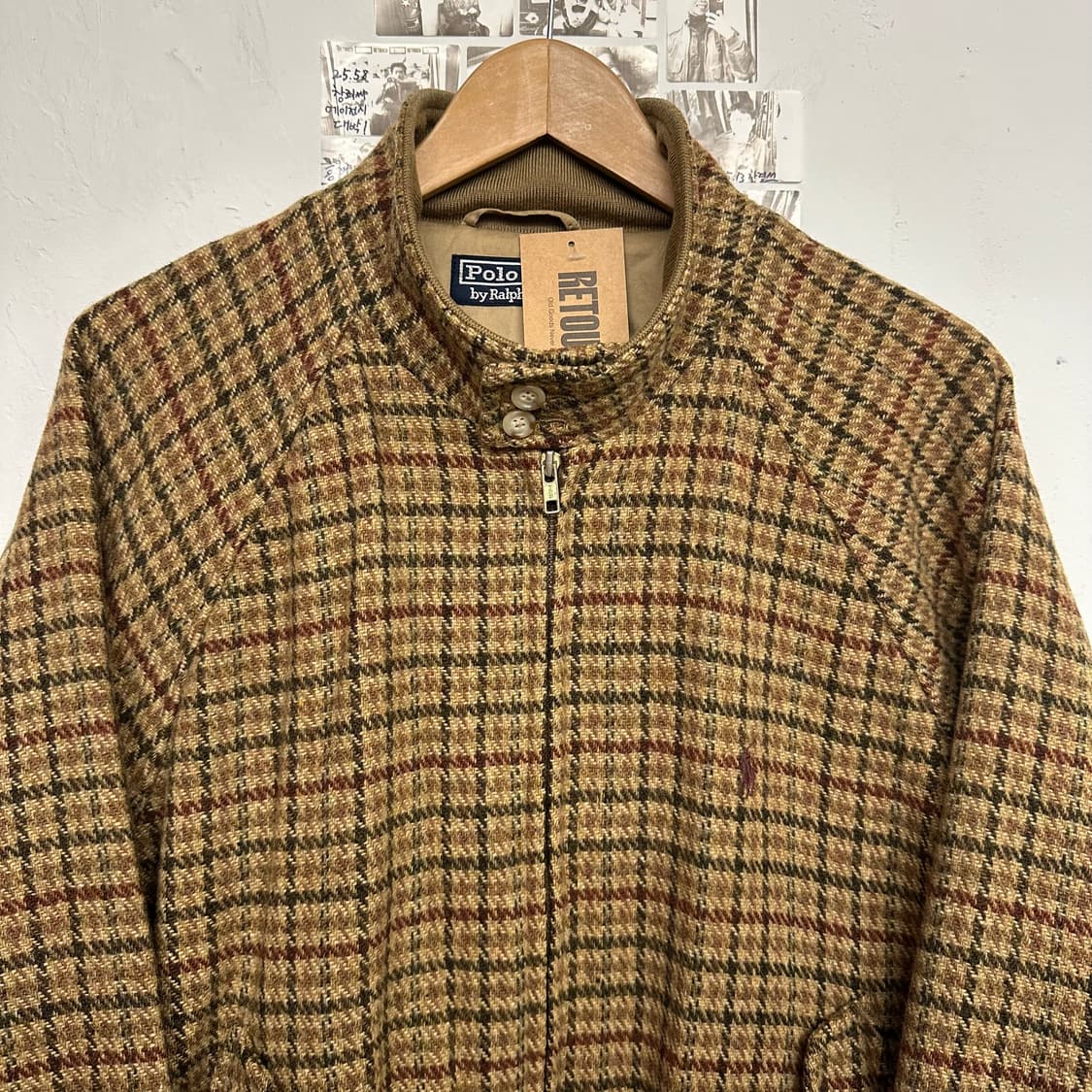 90’s 폴로 건클럽 체크 해링턴 자켓 상품이미지2