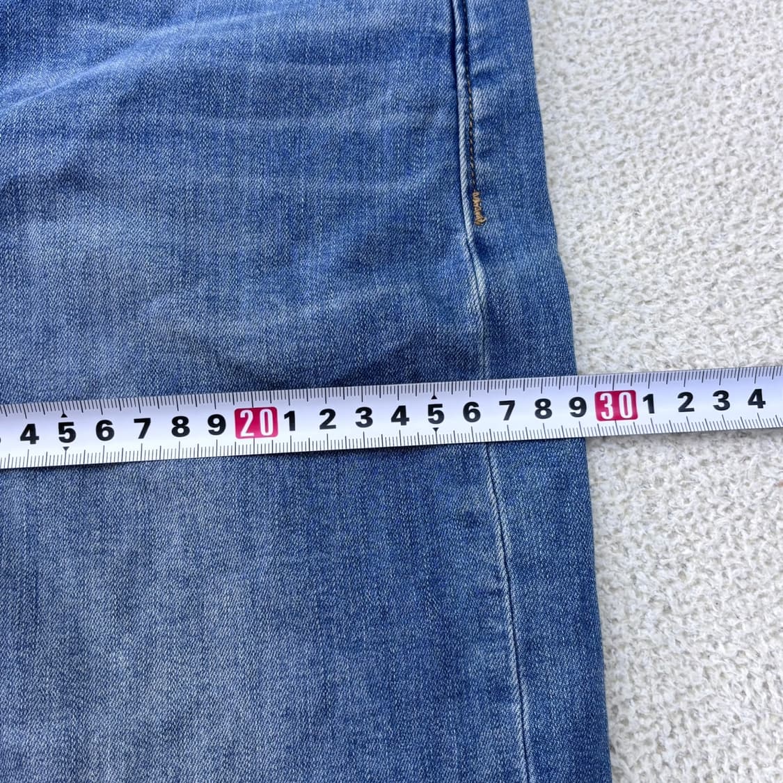 W28XL30 캘빈클라인 90's 미드블루 스톤워시 데님 팬츠 0529Y 상품이미지8