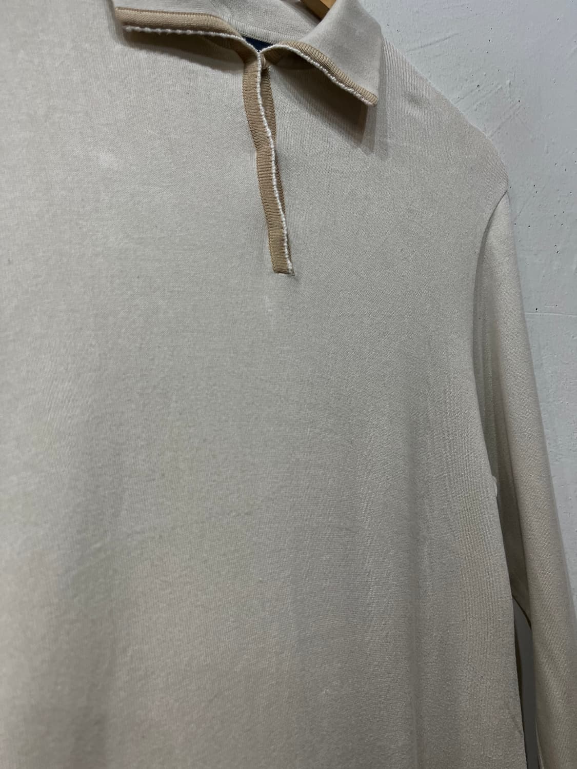 버버리 골프 니팅 PK 롱슬리브 Made in JAPAN (M) 상품이미지4