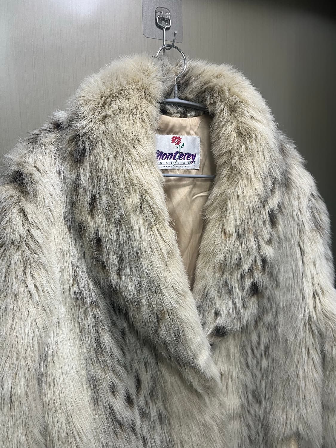 Leopard eco fur long coat 상품이미지2