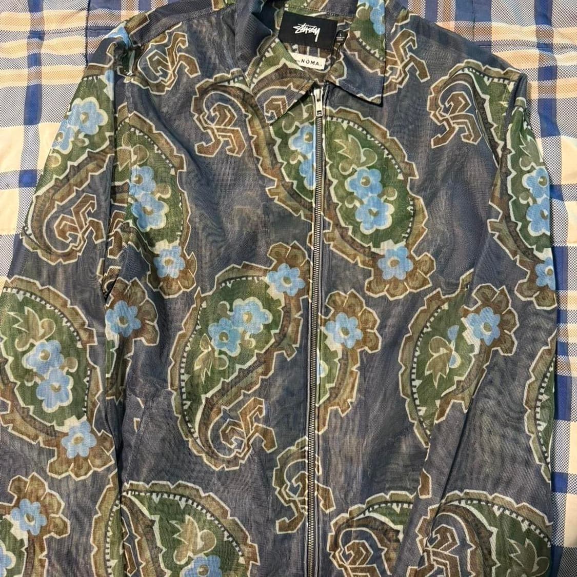 스투시 x 노마 페이즐리 자켓 블루 상품이미지1