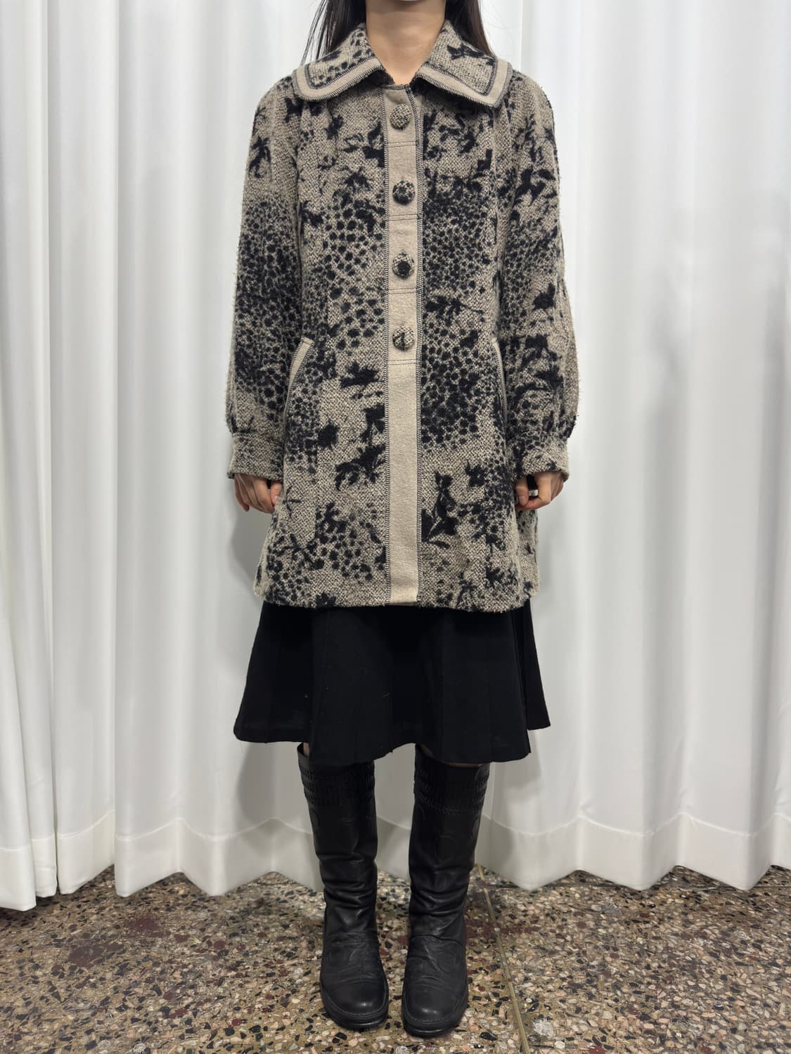 pattern coat 상품이미지2