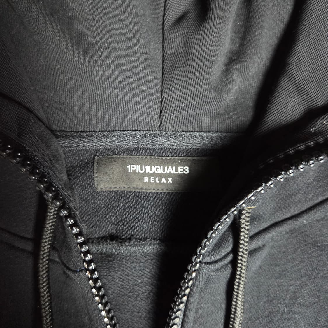 [1PIU1UGUALE3] RELAX 라인스톤 큐빅 후드집업 상품이미지3