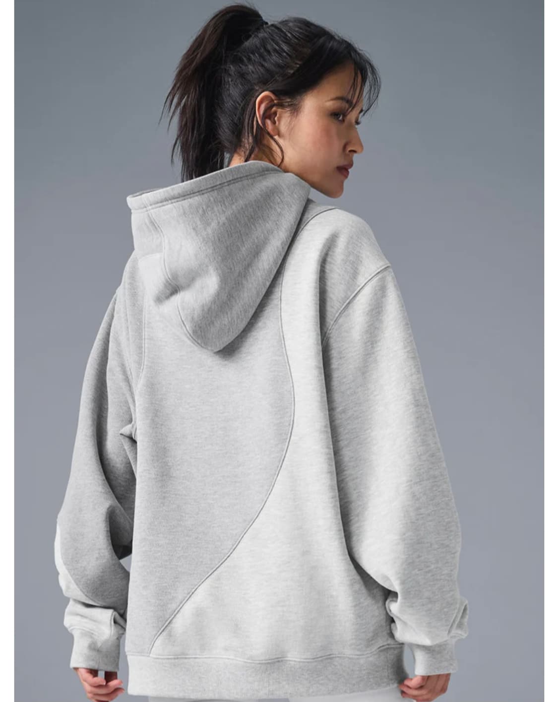 알로 요가 웨이브 후드티 헤더 그레이 xs 애슬레틱 상품이미지3