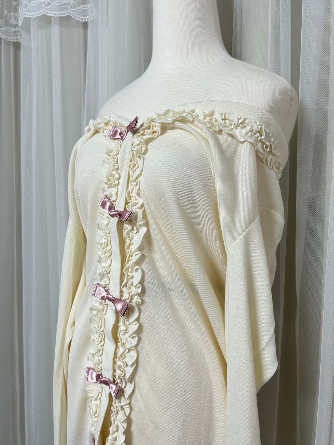 And love 히메갸루 페어리 리본 오프숄더 레이스 가디건  상품이미지2